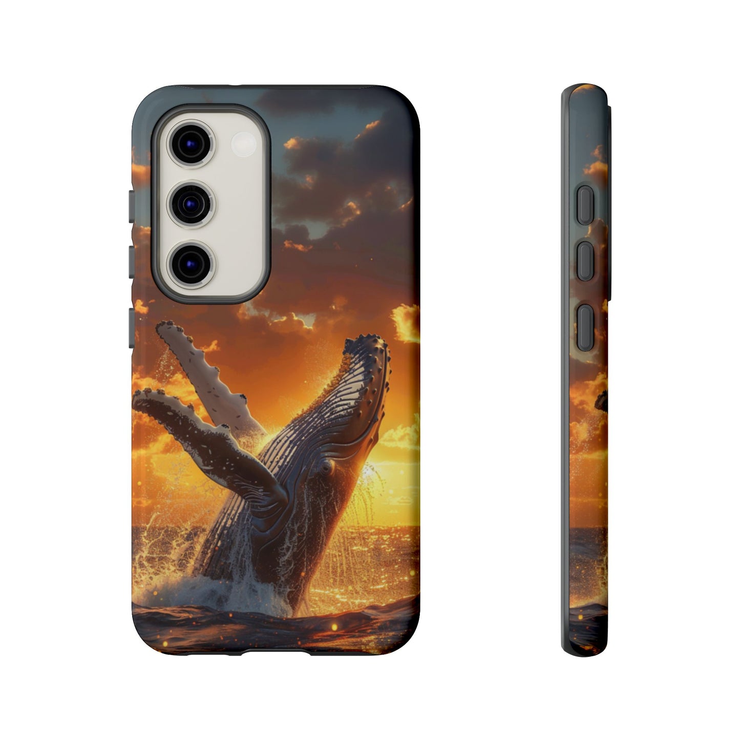 Sunset Breach Whale - Tough Samsung Galaxy Case