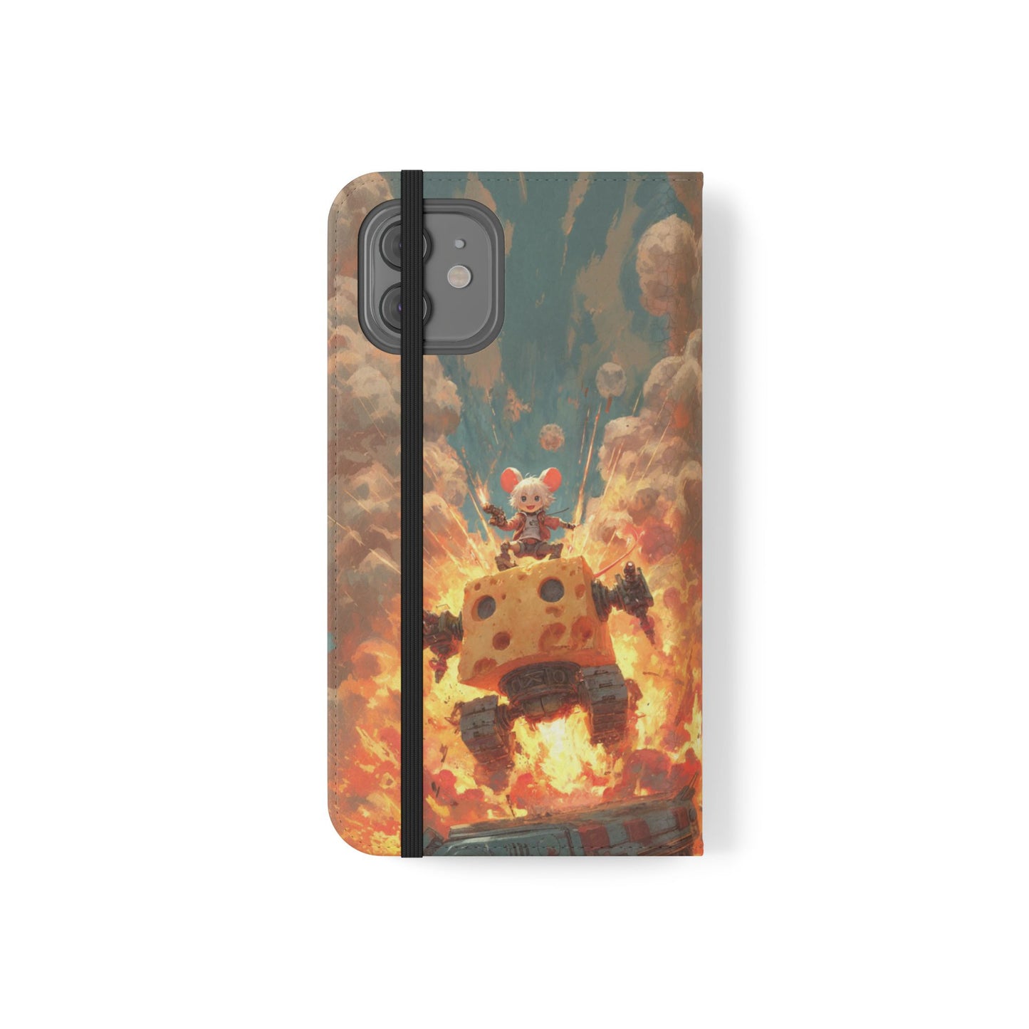 Battle Tank Mouse - Wallet Flip Case