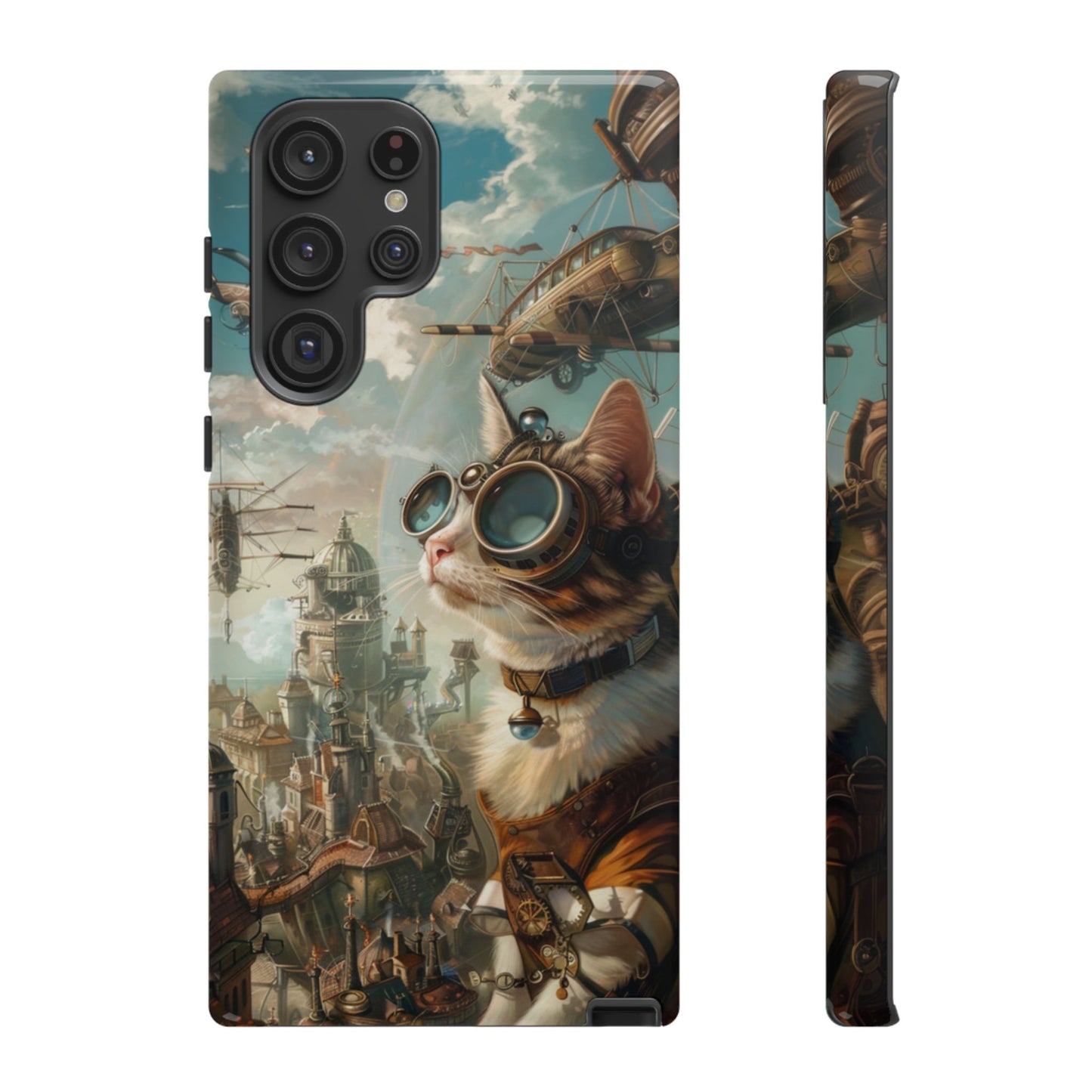 Steampunk Aviator Cat - Tough Samsung Galaxy Case