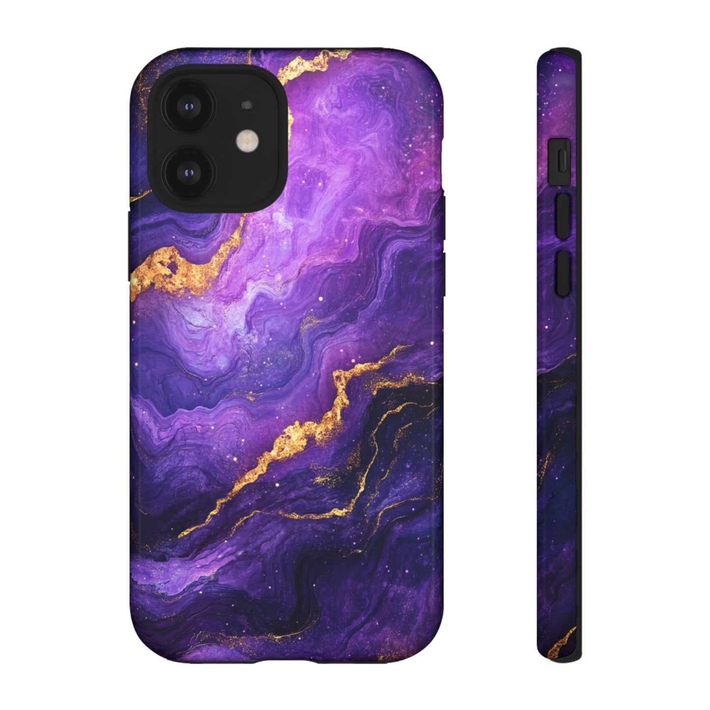 Amethyst Gold Marble – Tough iPhone Case