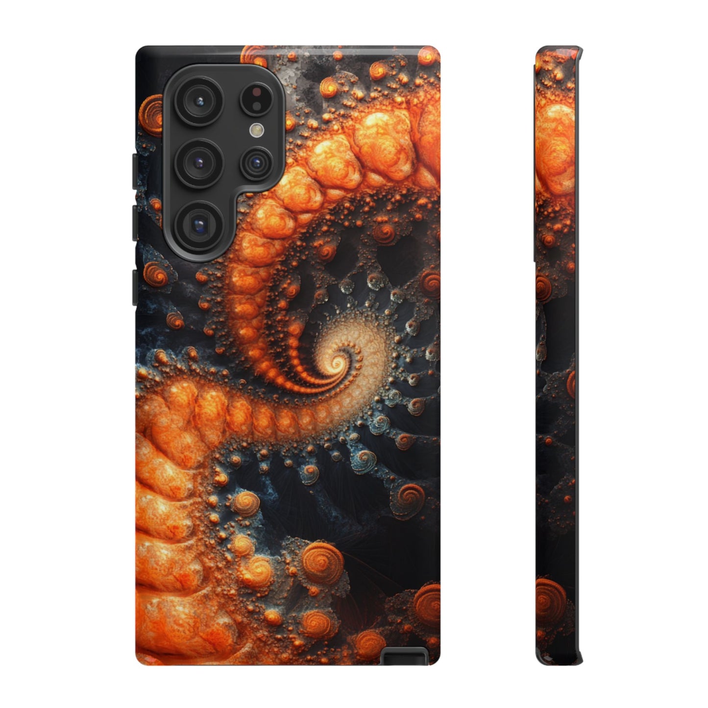 Amber Spiral Fractal – Tough Samsung Galaxy Case