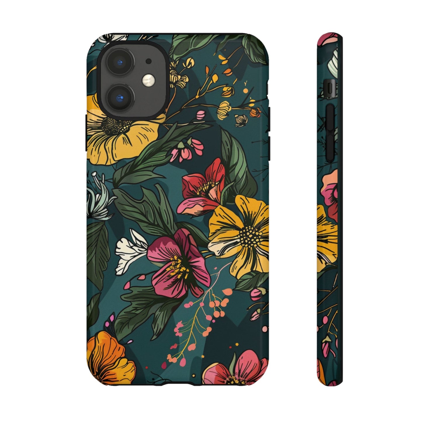 Vintage Floral Bloom – Tough iPhone Case