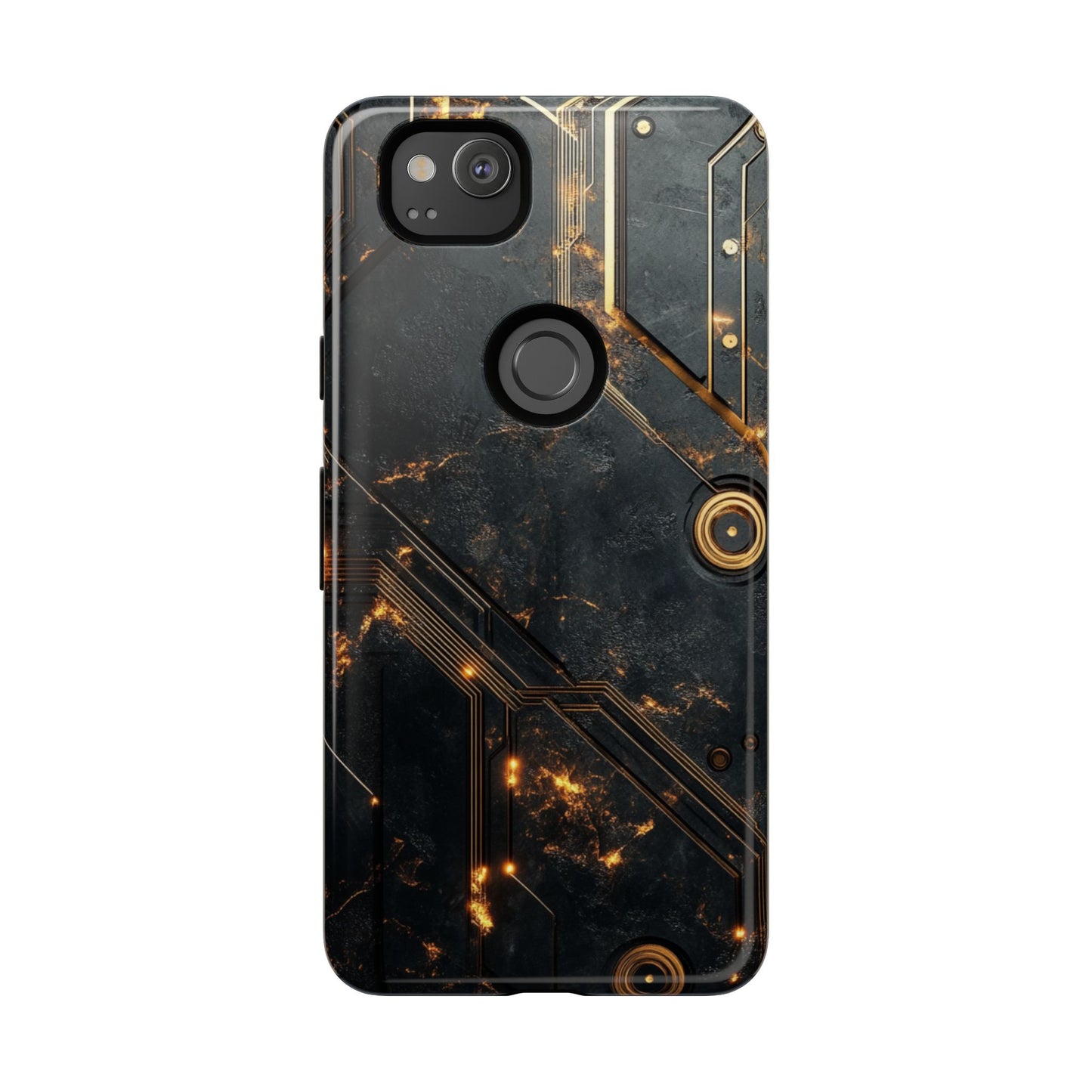 Obsidian Ember Circuit – Tough Google Pixel Case