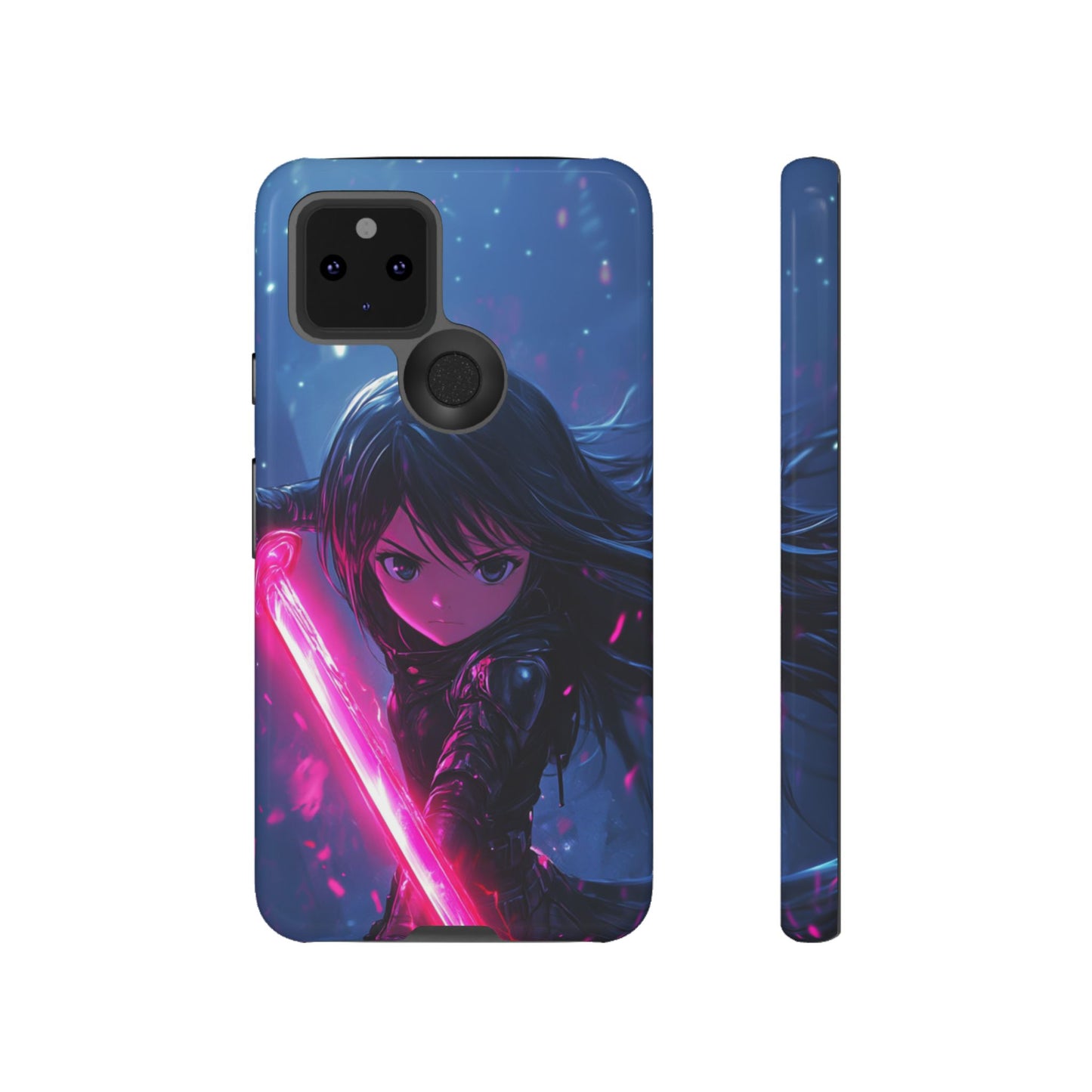 Neon Blade Warrior – Tough Google Pixel Case