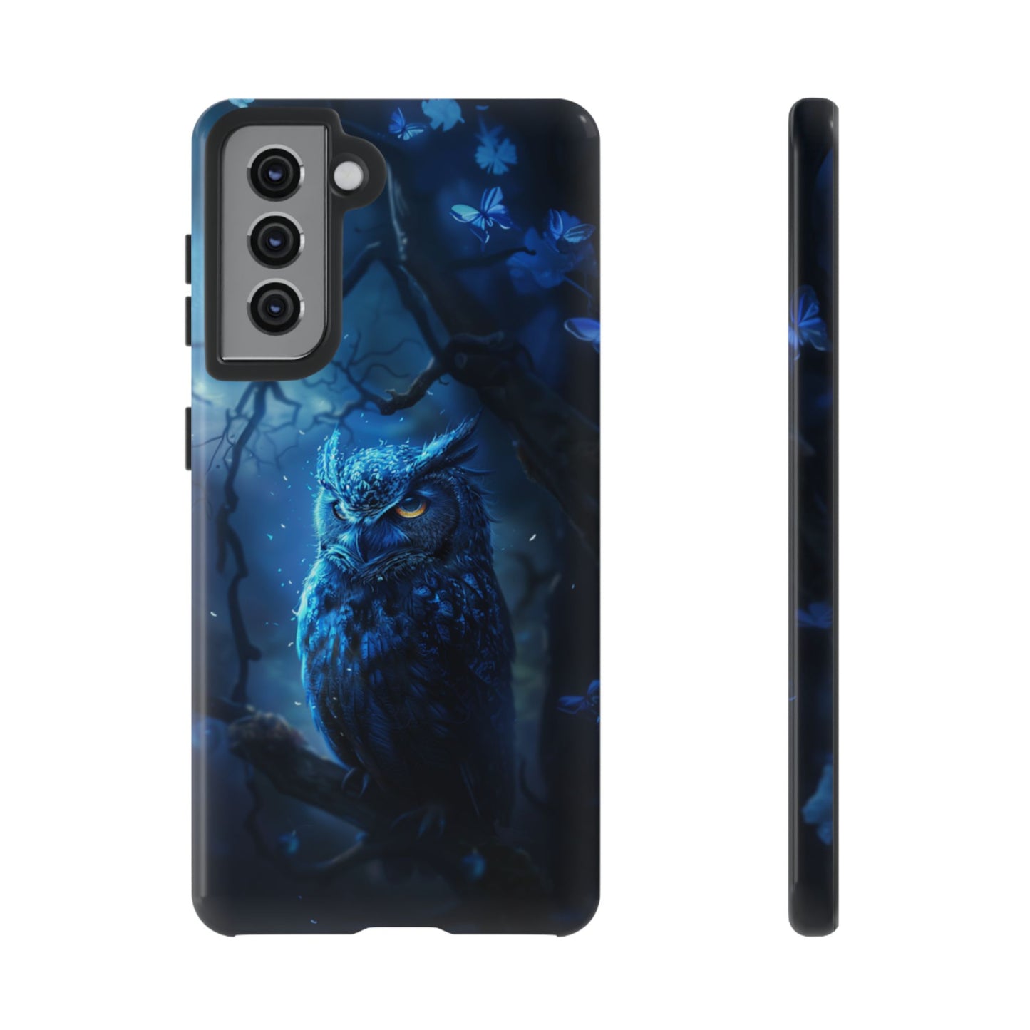 Azure Nocturne Owl – Tough Samsung Galaxy Case
