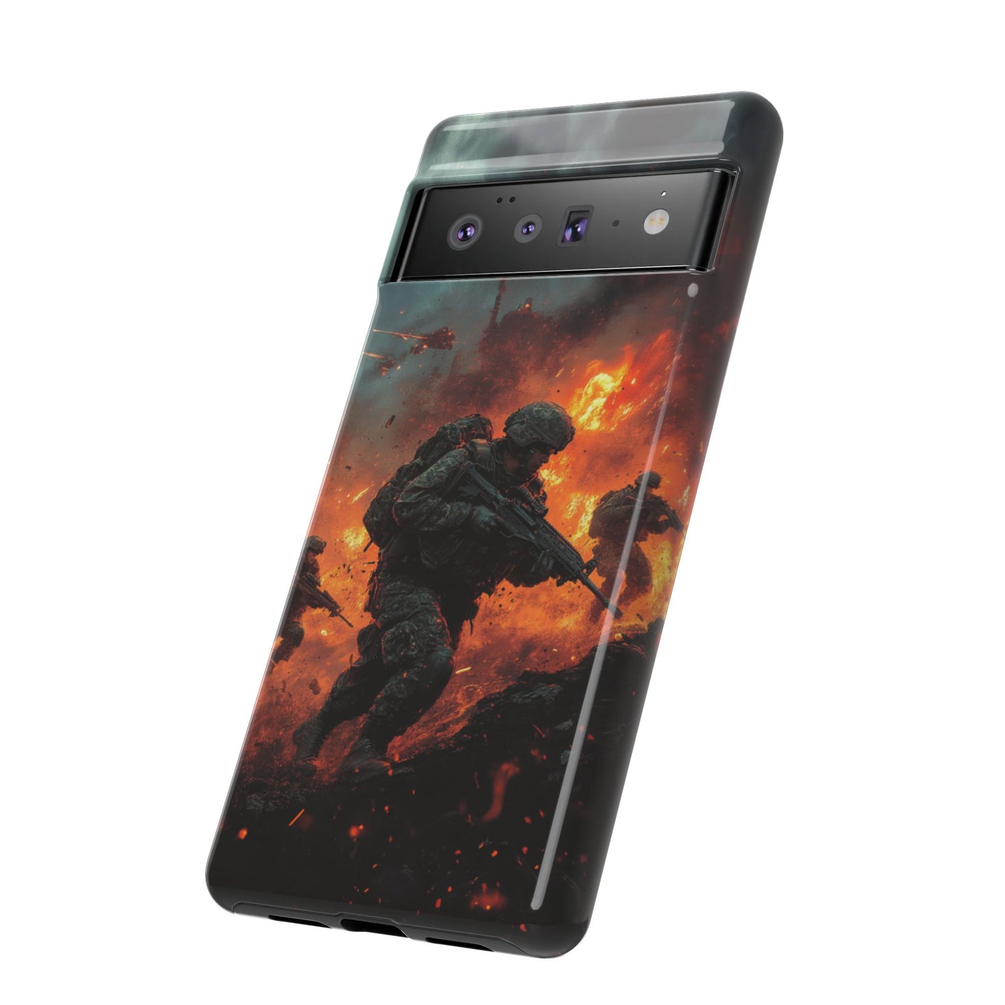 Epic Battlefield Soldier Phone Case - iPhone, Google Pixel, Samsung Galaxy