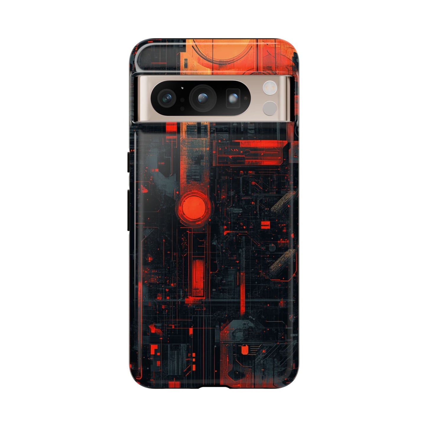 Neon Circuit Matrix – Tough Google Pixel Case