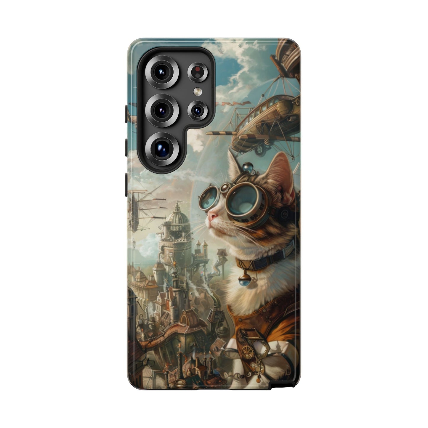 Steampunk Aviator Cat - Tough Samsung Galaxy Case