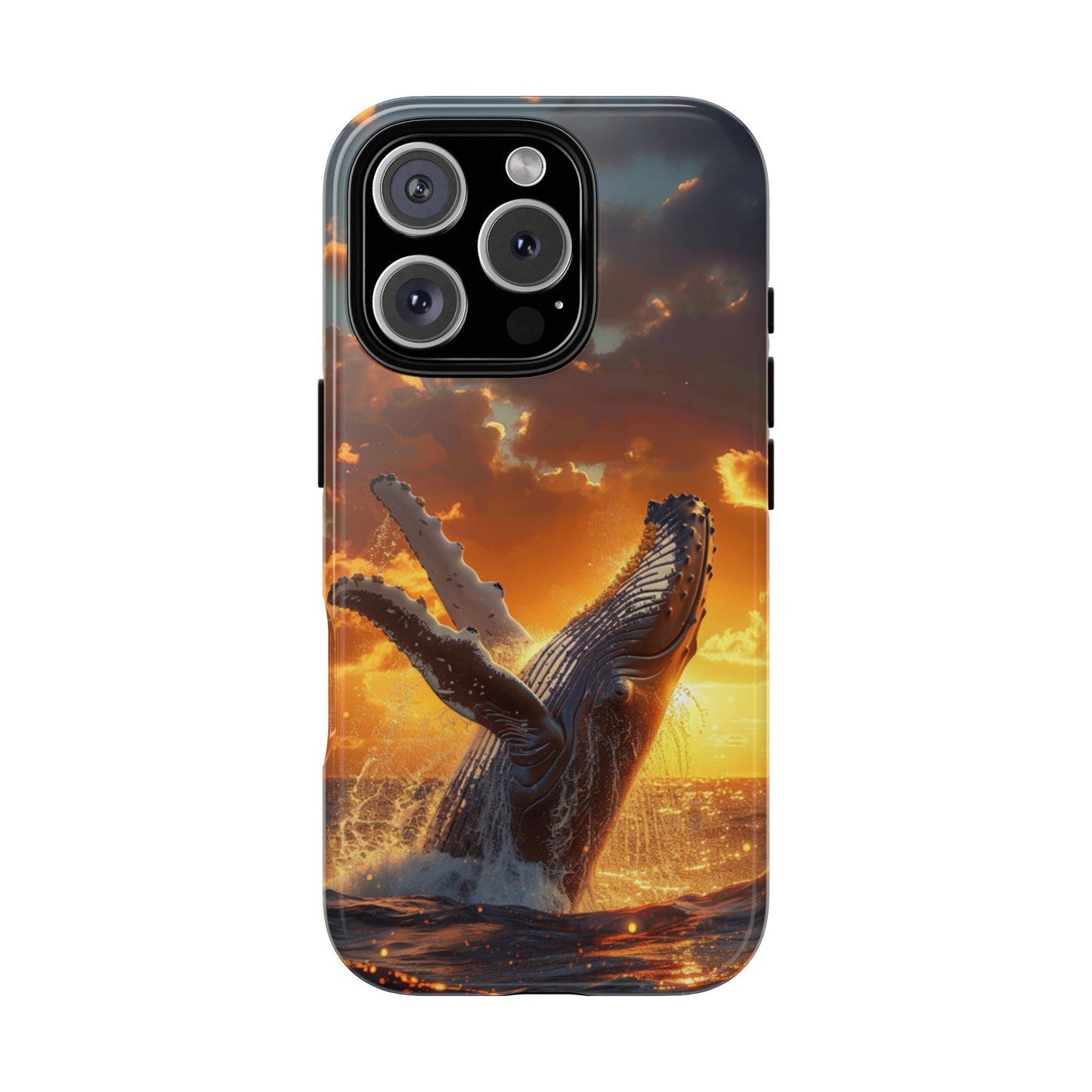 Sunset Breach Whale - Tough iPhone Case