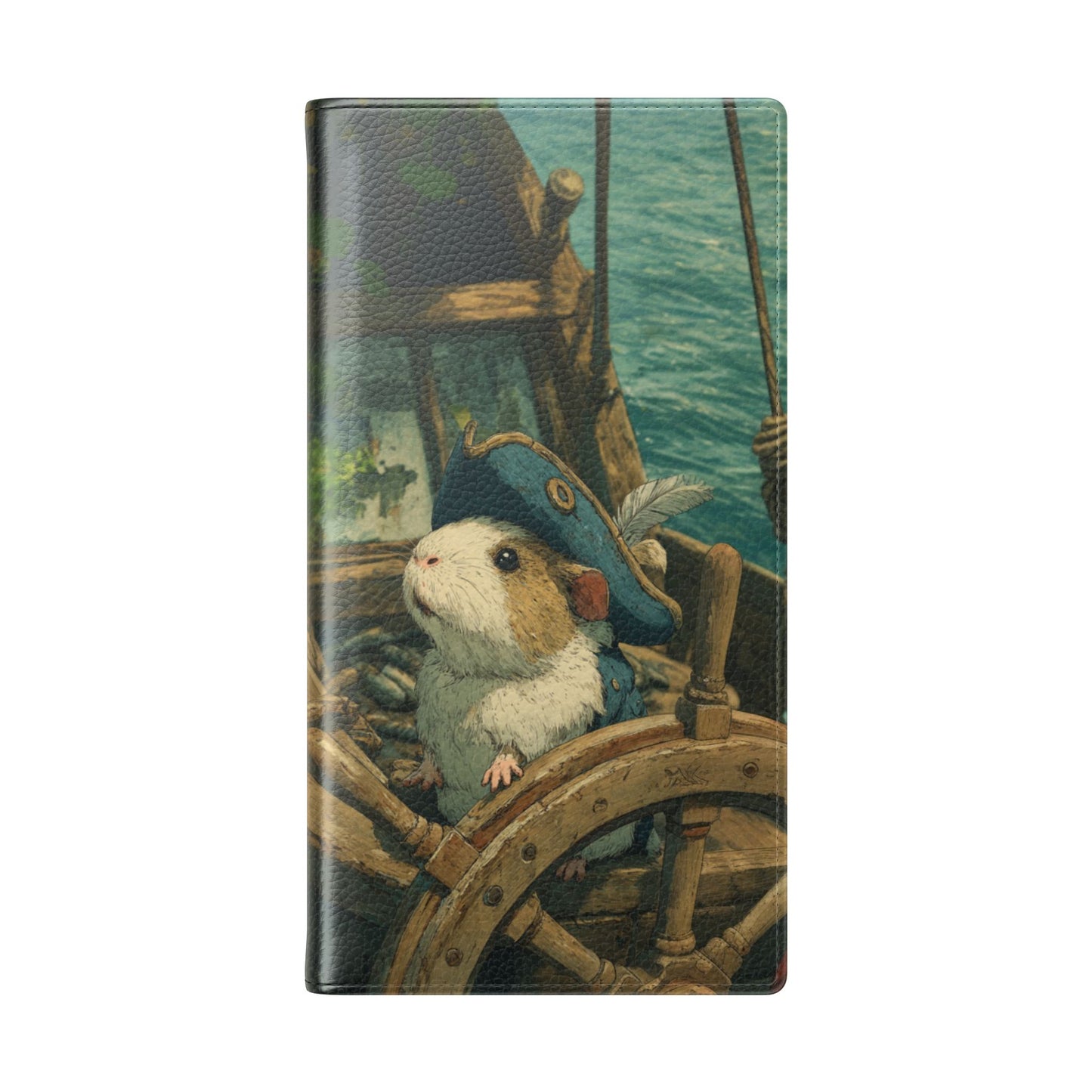 Pirate Captain Guinea Pig - Wallet Flip Case