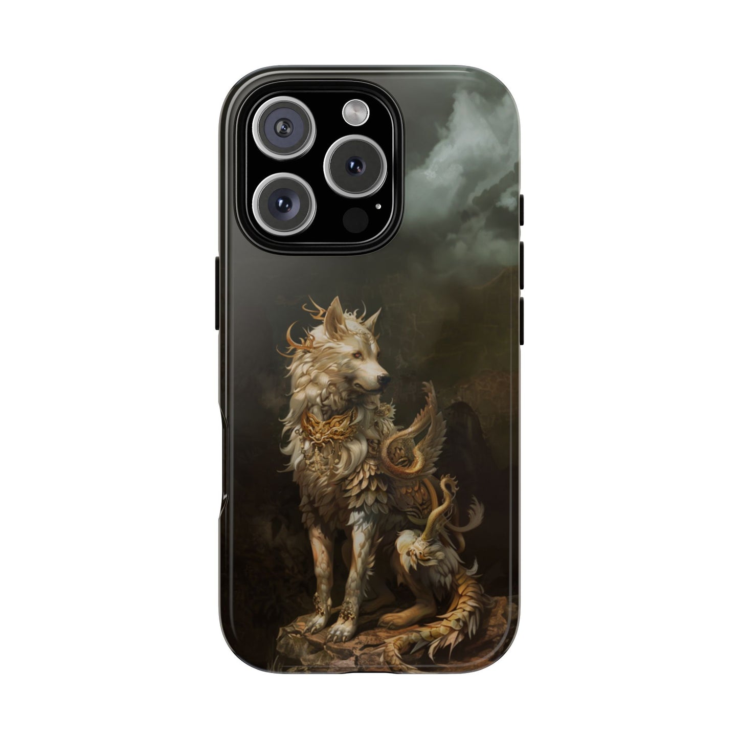 Antlered Wolf Guardian - Tough iPhone Case