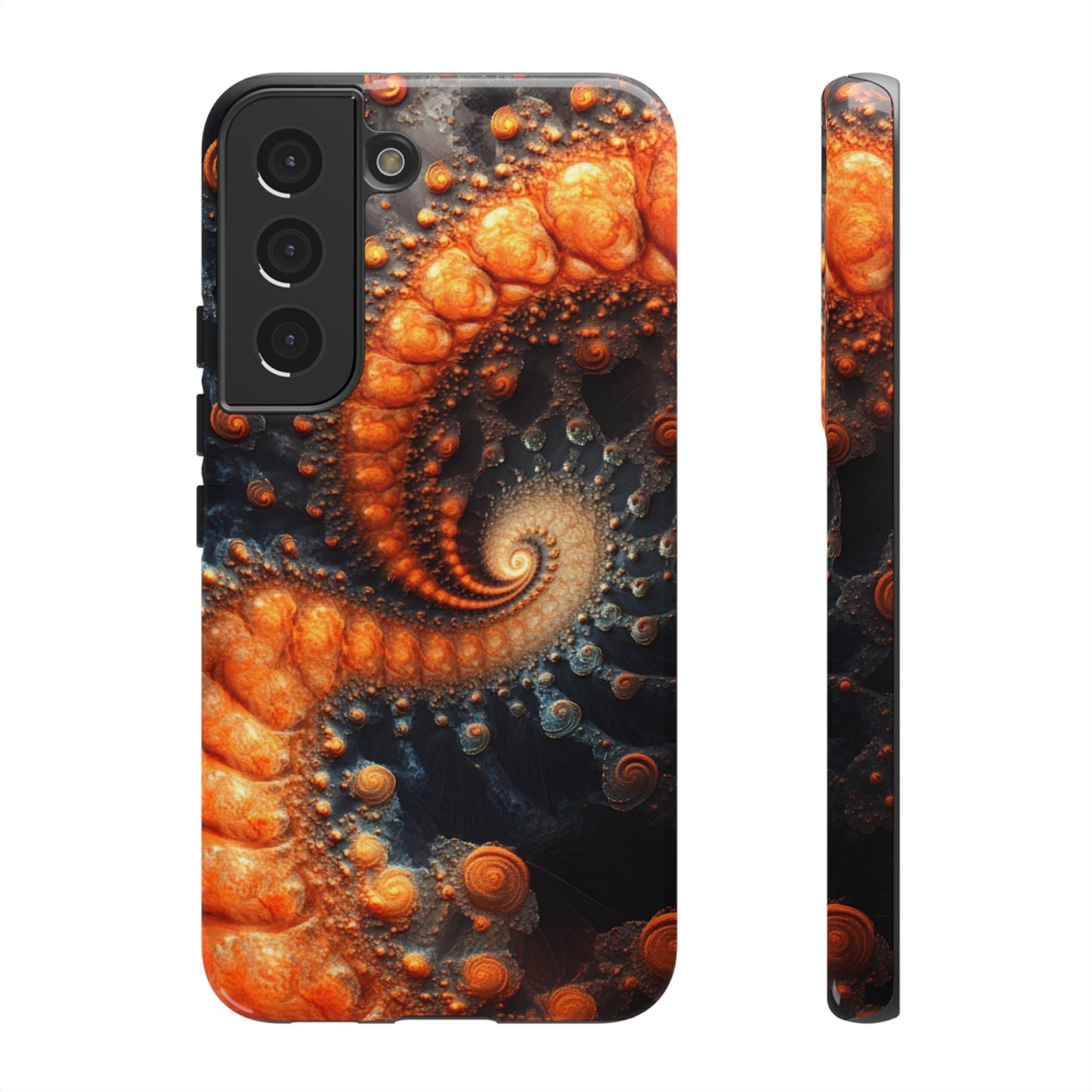 Amber Spiral Fractal – Tough Samsung Galaxy Case