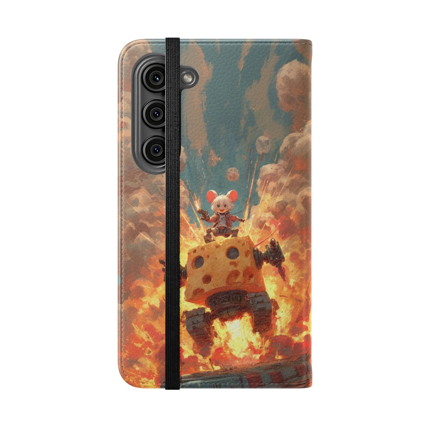 Battle Tank Mouse - Wallet Flip Case