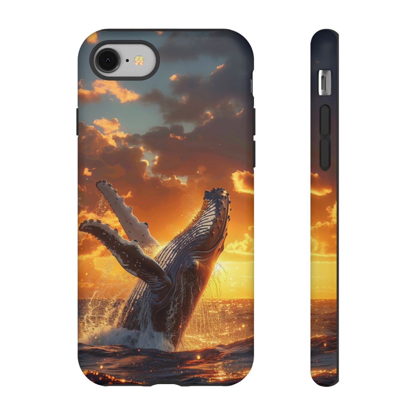 Sunset Breach Whale - Tough iPhone Case