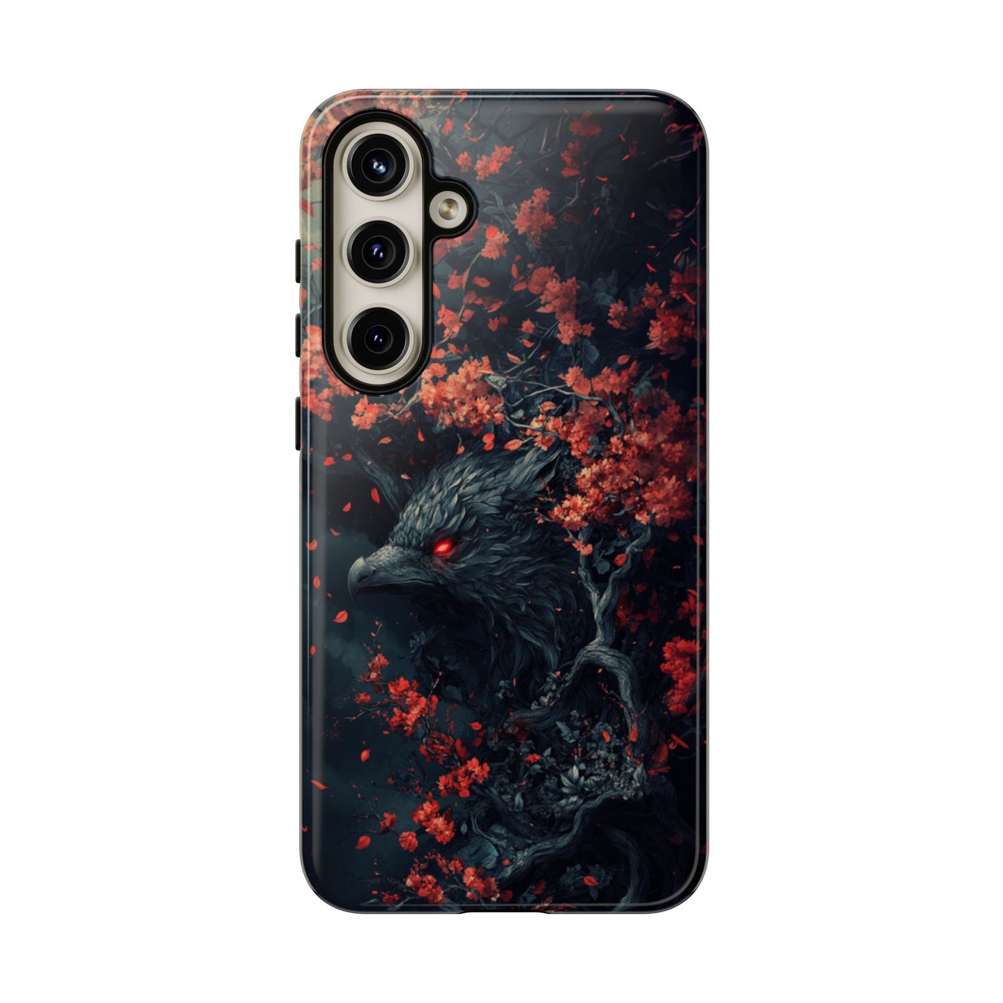 Crimson Raven Bloom – Tough Samsung Galaxy Case