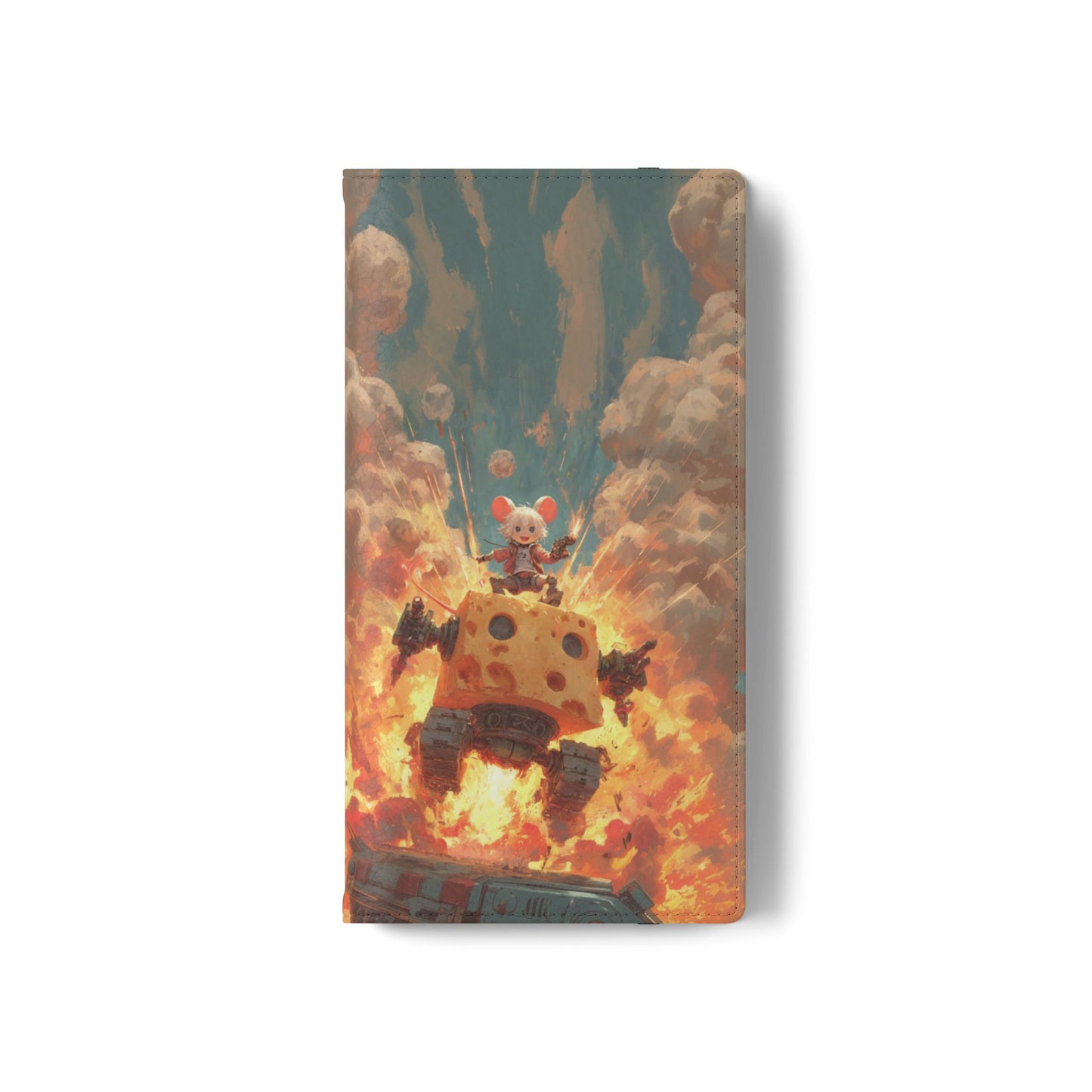 Battle Tank Mouse - Wallet Flip Case