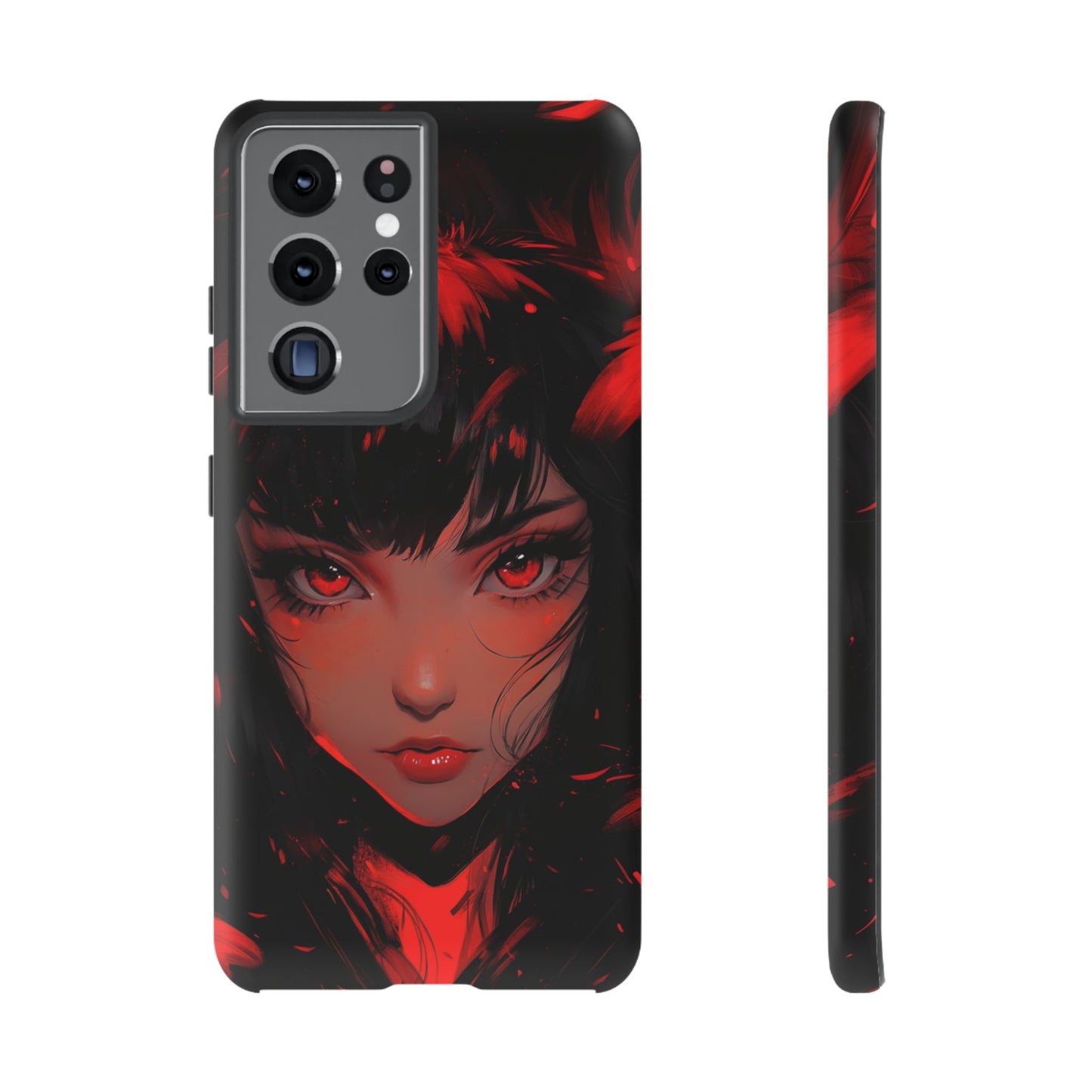 Fiery Gaze Anime Phone Case – iPhone, Google Pixel, Samsung Galaxy