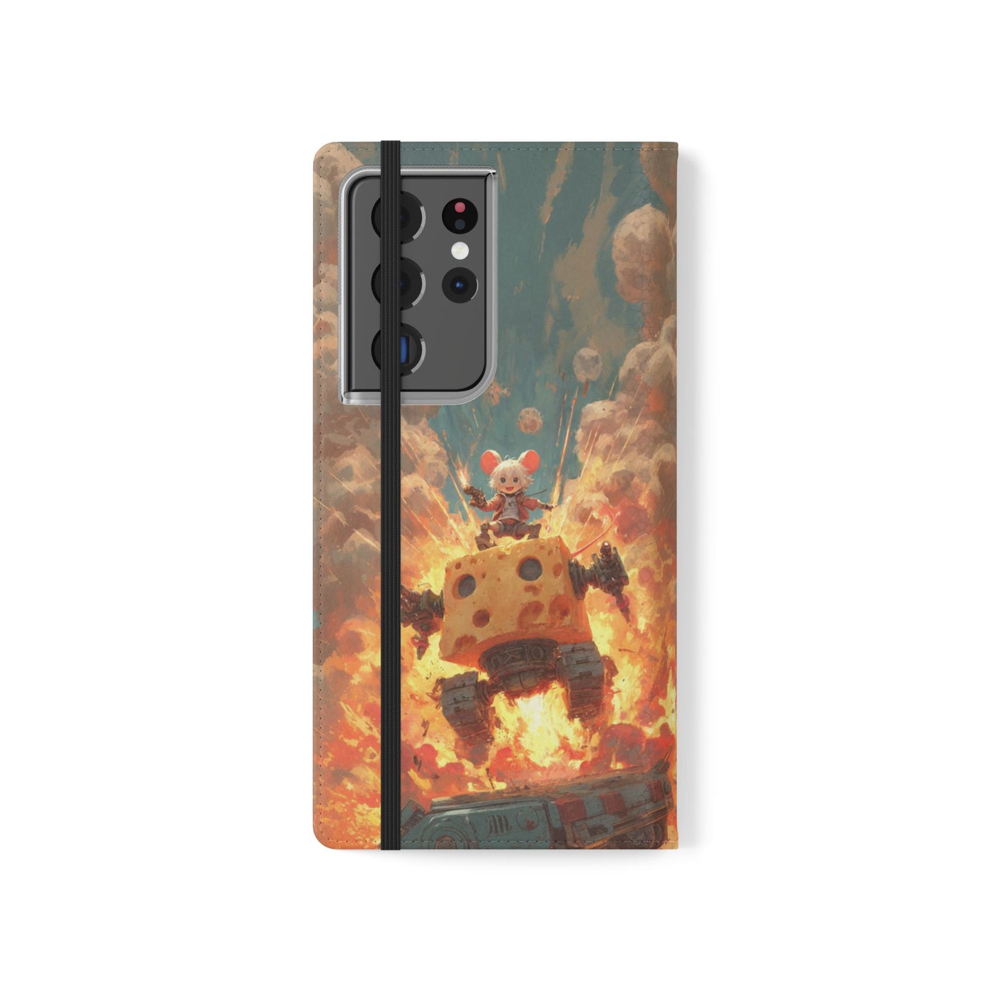 Battle Tank Mouse - Wallet Flip Case