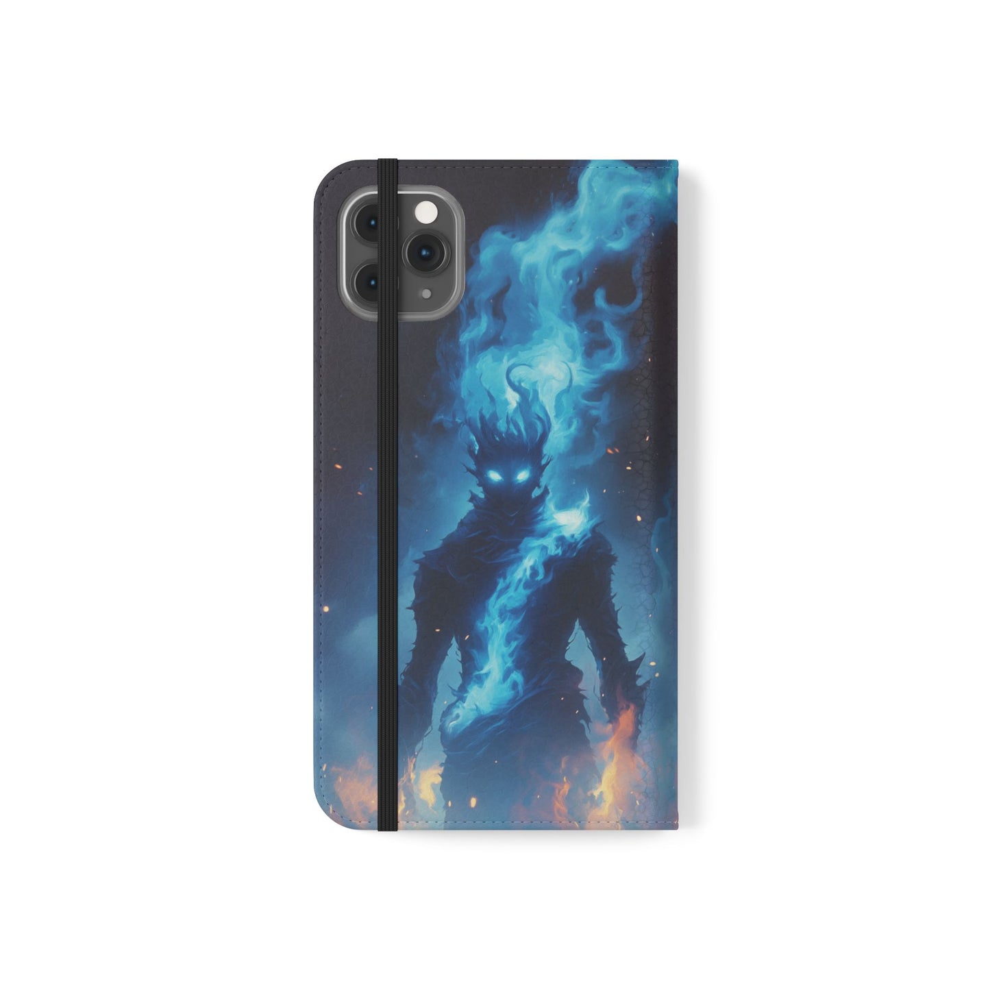 Blue Flame Spirit - Wallet Flip Case