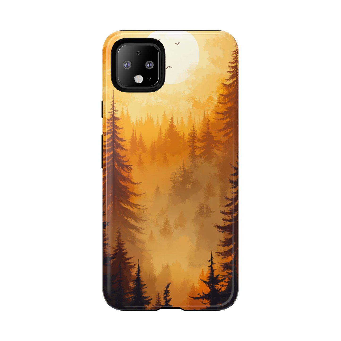 Golden Forest Silhouette – Tough Google Pixel Case