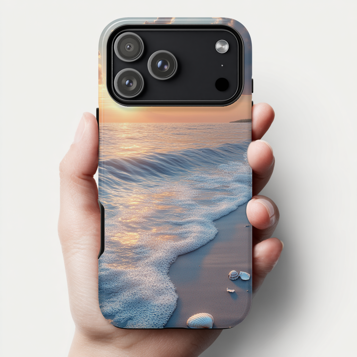 Sunset Beach Waves - iPhone Case