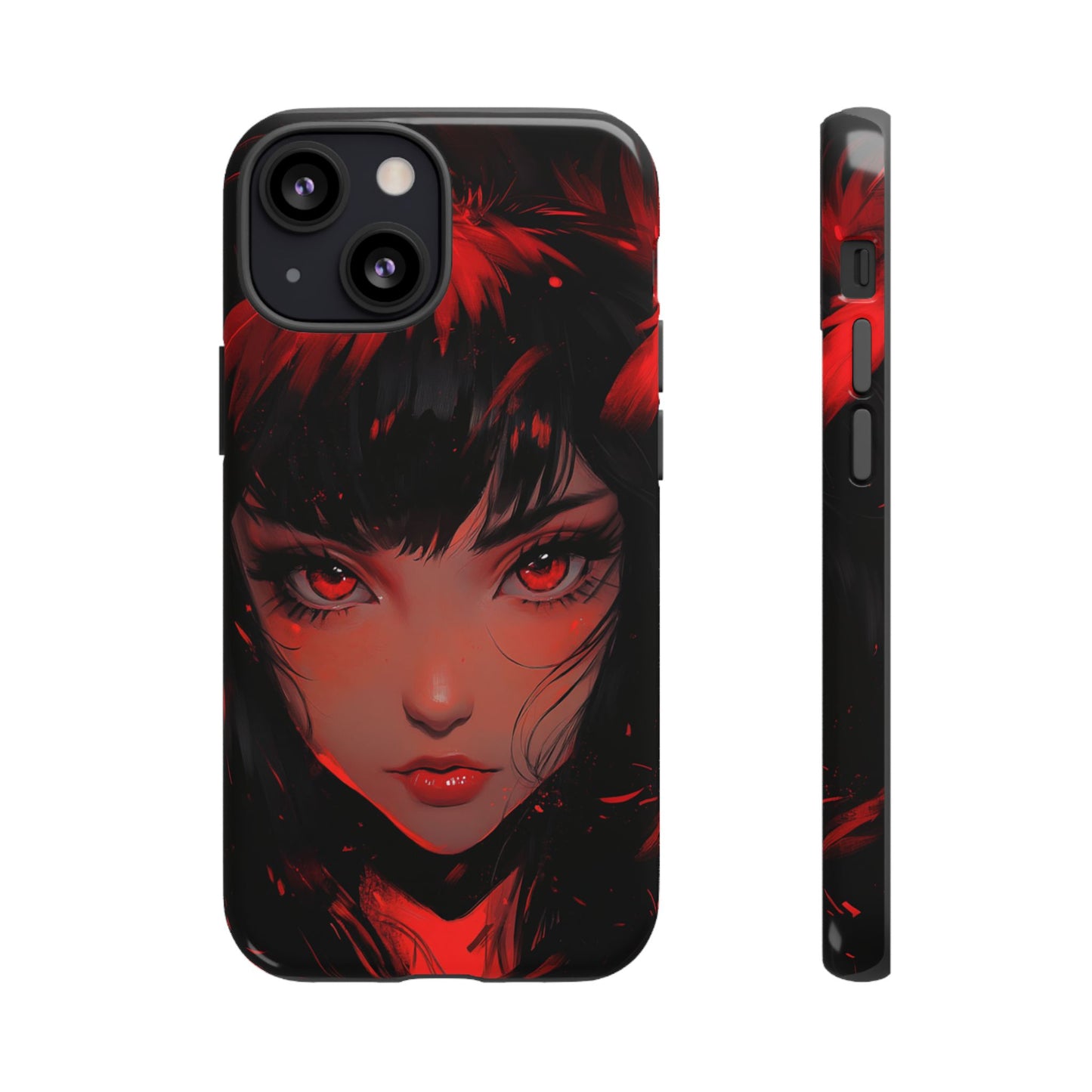 Fiery Gaze Anime Phone Case – iPhone, Google Pixel, Samsung Galaxy