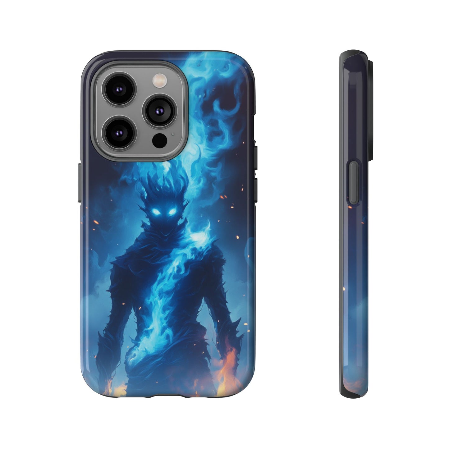 Blue Flame Spirit - Tough iPhone Case