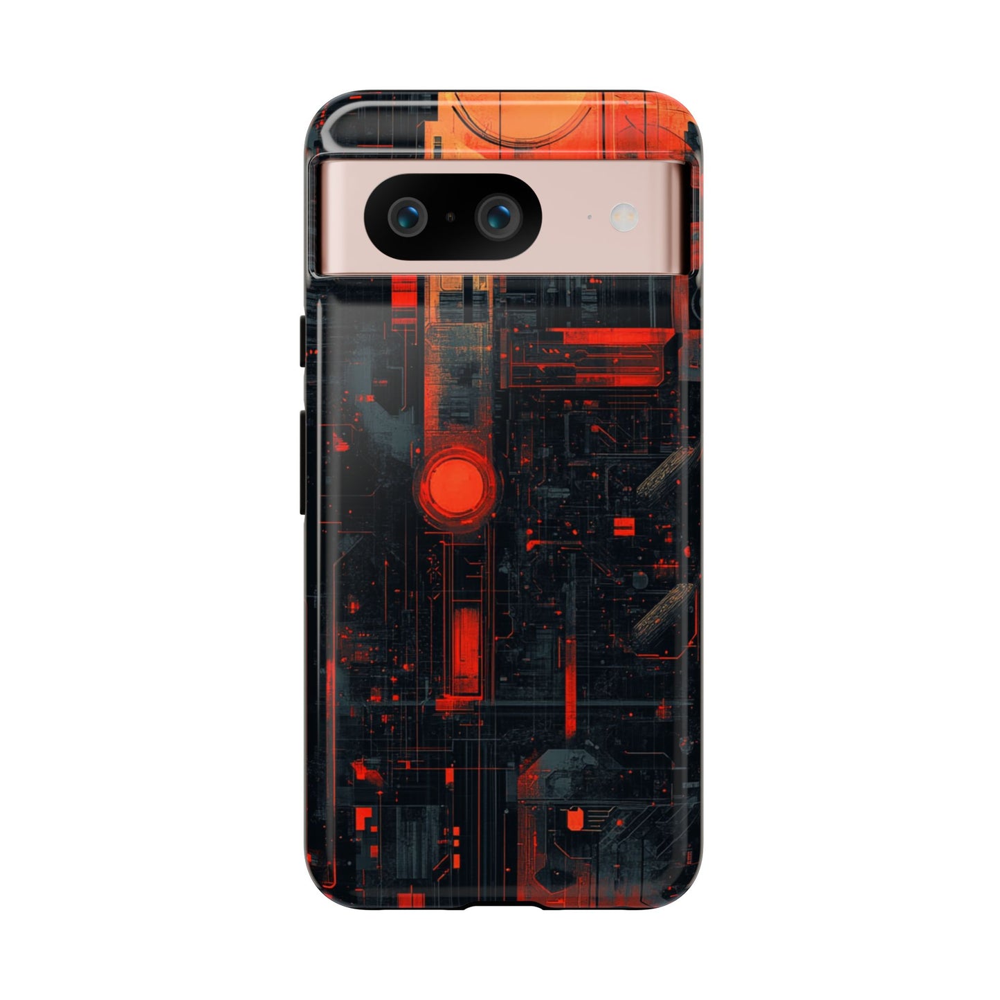Neon Circuit Matrix – Tough Google Pixel Case
