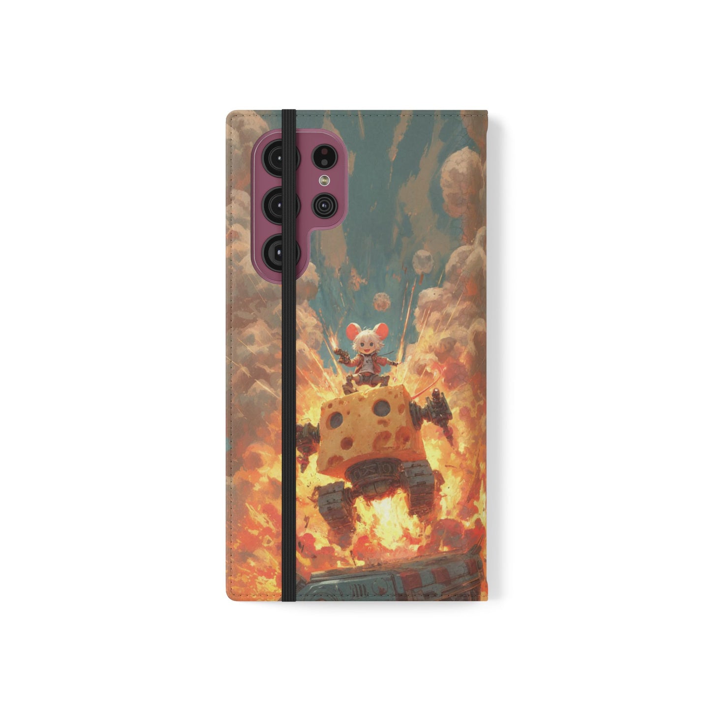Battle Tank Mouse - Wallet Flip Case