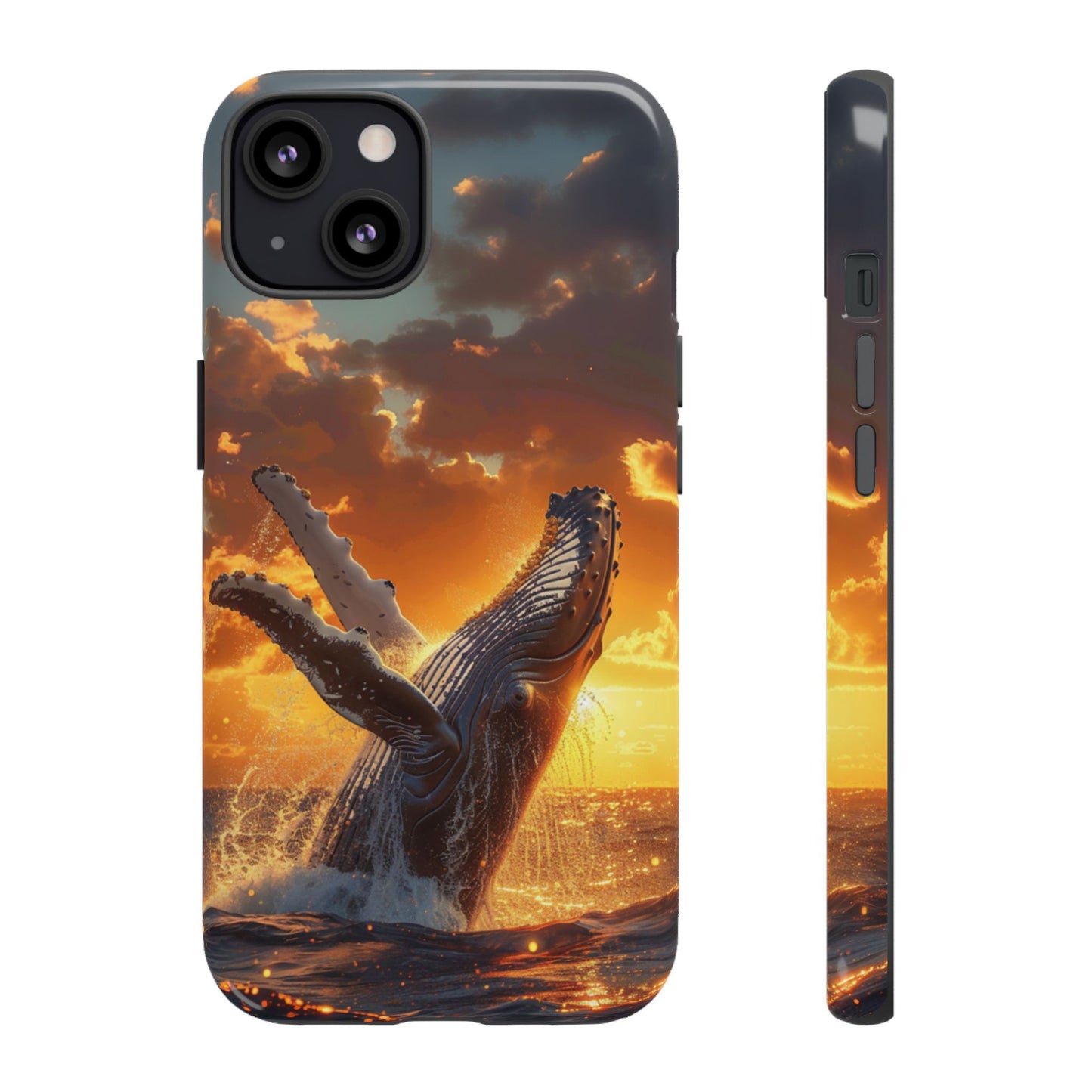 Sunset Breach Whale - Tough iPhone Case