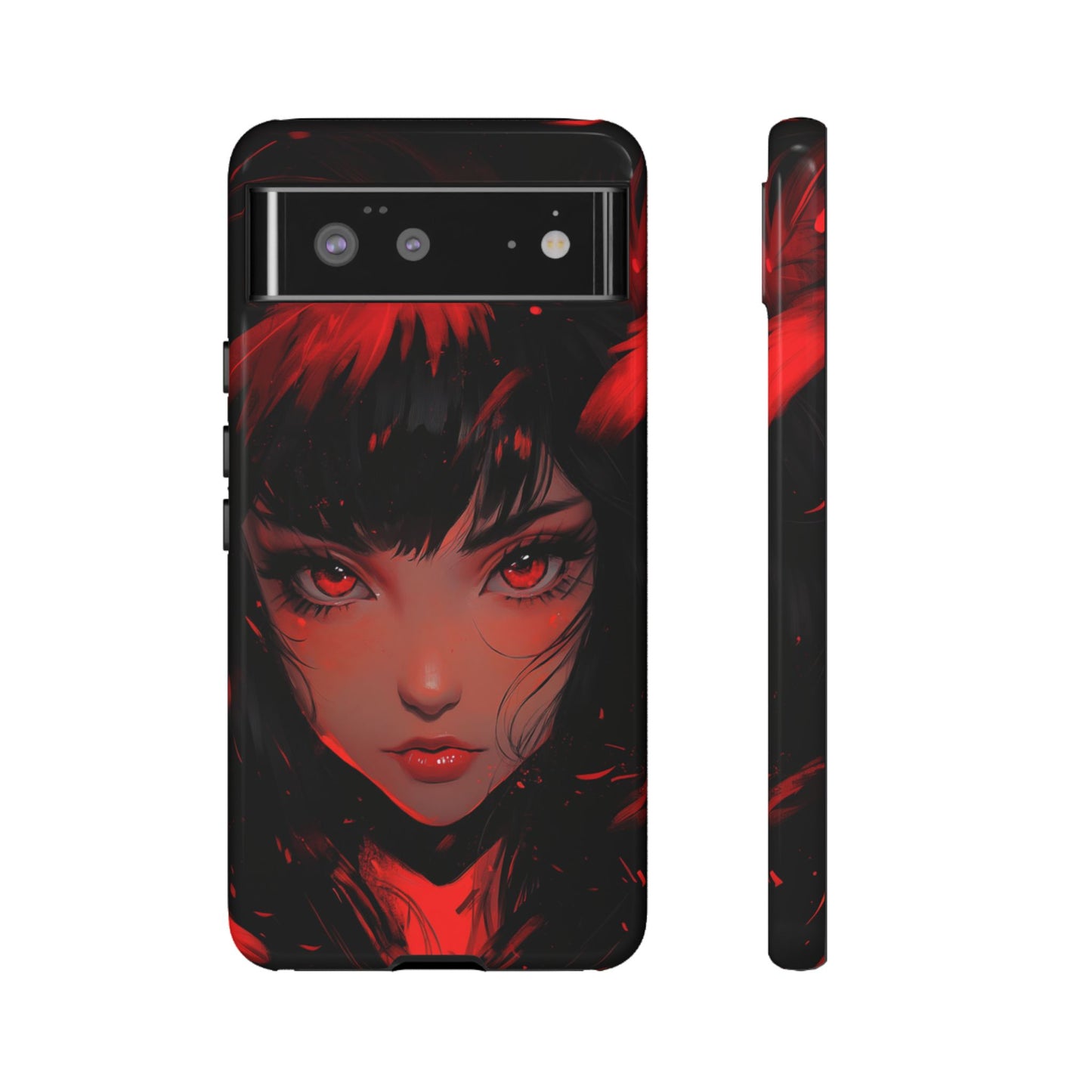 Fiery Gaze Anime Phone Case – iPhone, Google Pixel, Samsung Galaxy