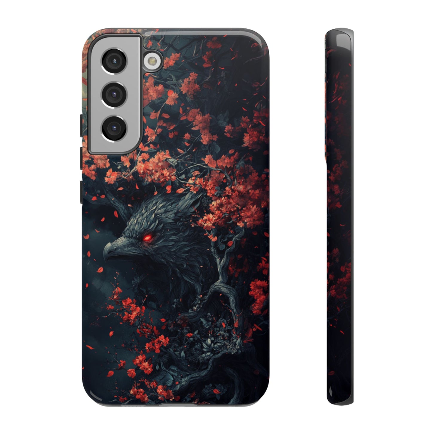 Crimson Raven Bloom – Tough Samsung Galaxy Case