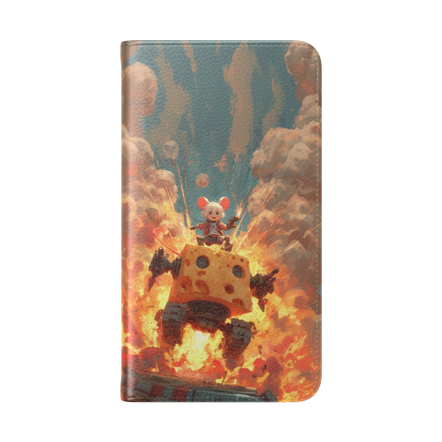 Battle Tank Mouse - Wallet Flip Case