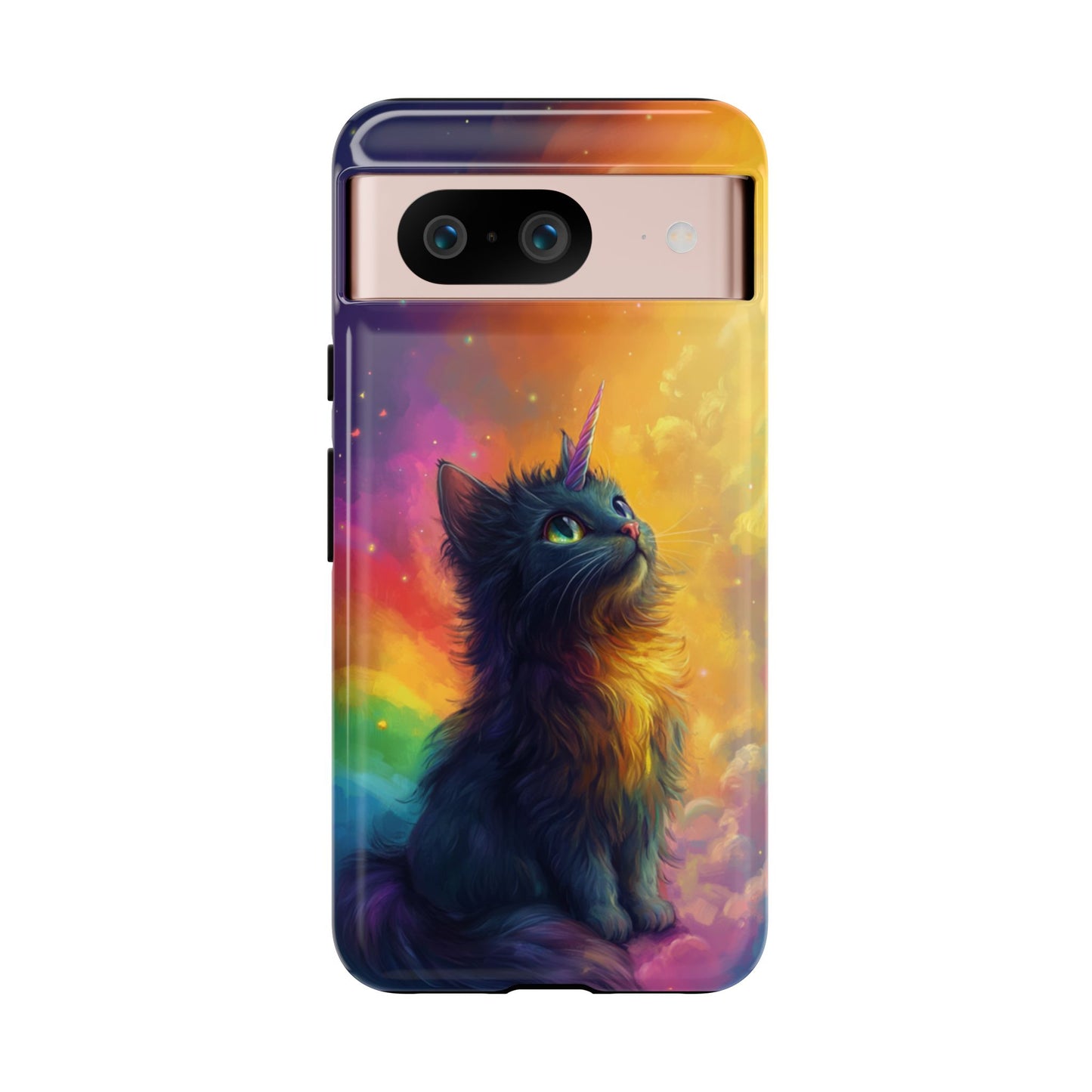 Rainbow Unicorn Cat Phone Case – iPhone, Google Pixel, Samsung Galaxy