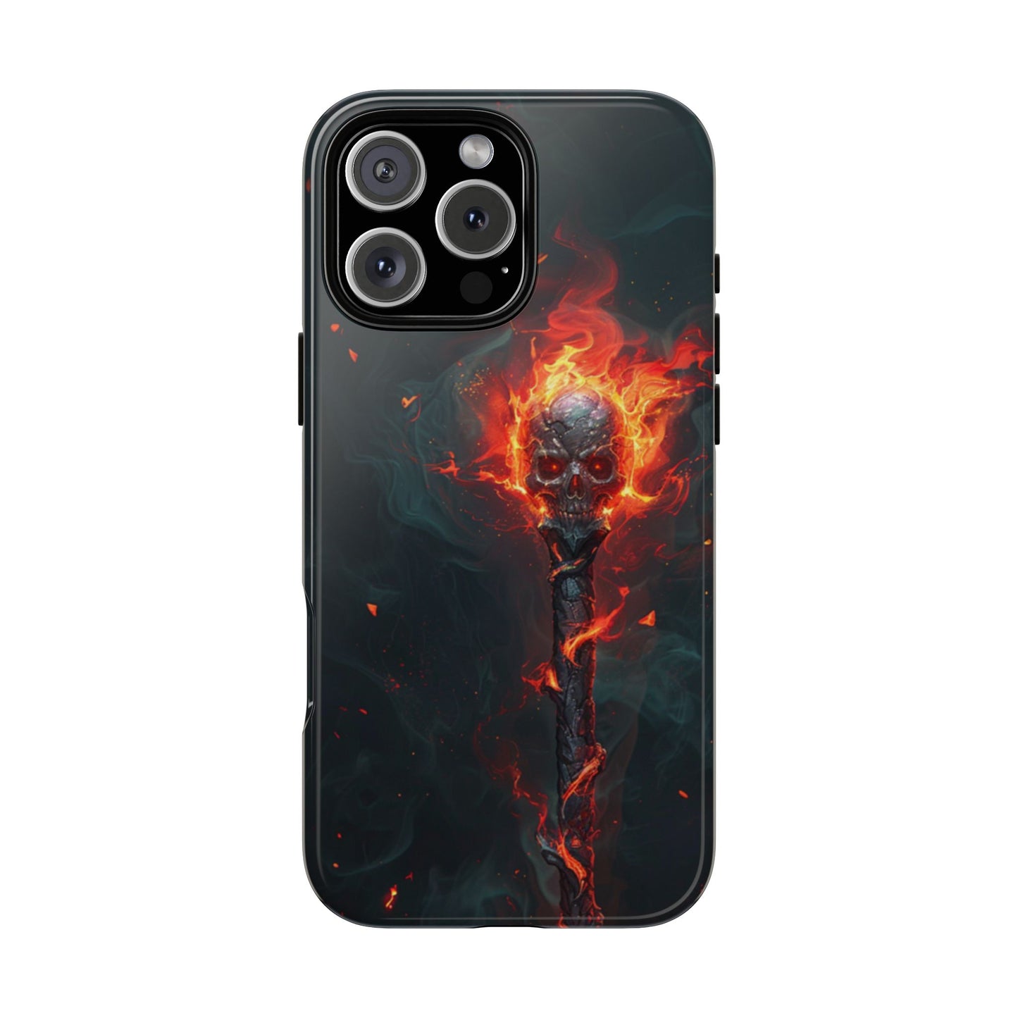 Inferno Skull Staff - Tough iPhone Case