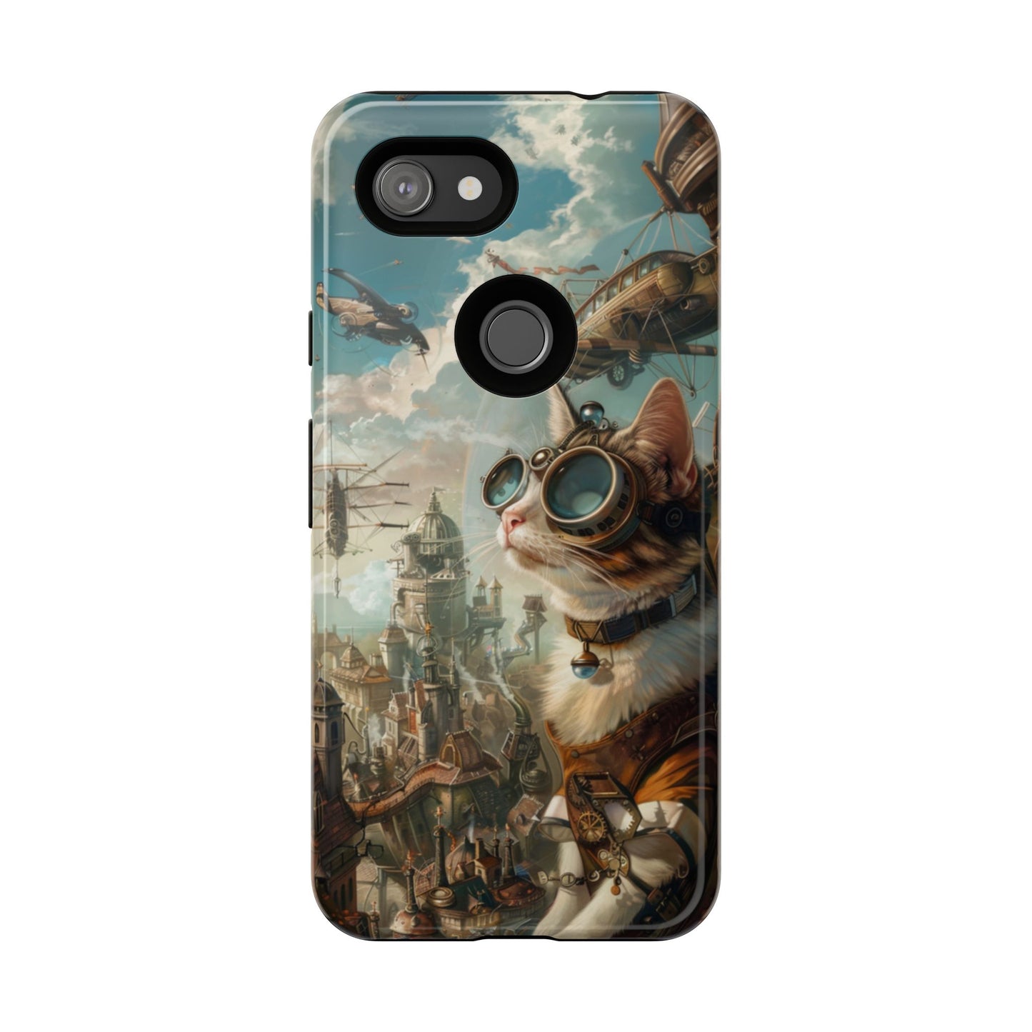 Steampunk Aviator Cat - Tough Google Pixel Case