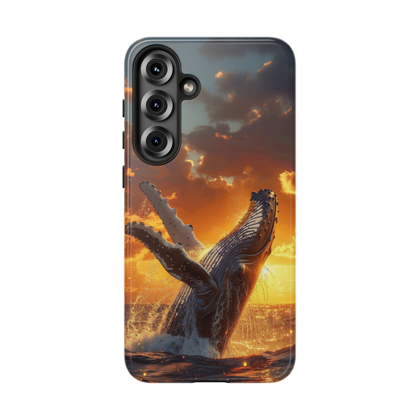 Sunset Breach Whale - Tough Samsung Galaxy Case