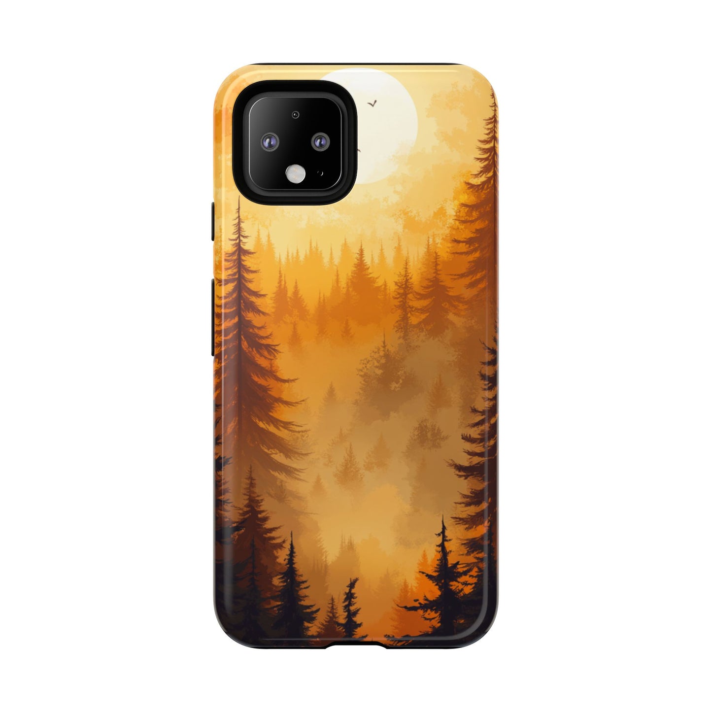 Golden Forest Silhouette – Tough Google Pixel Case