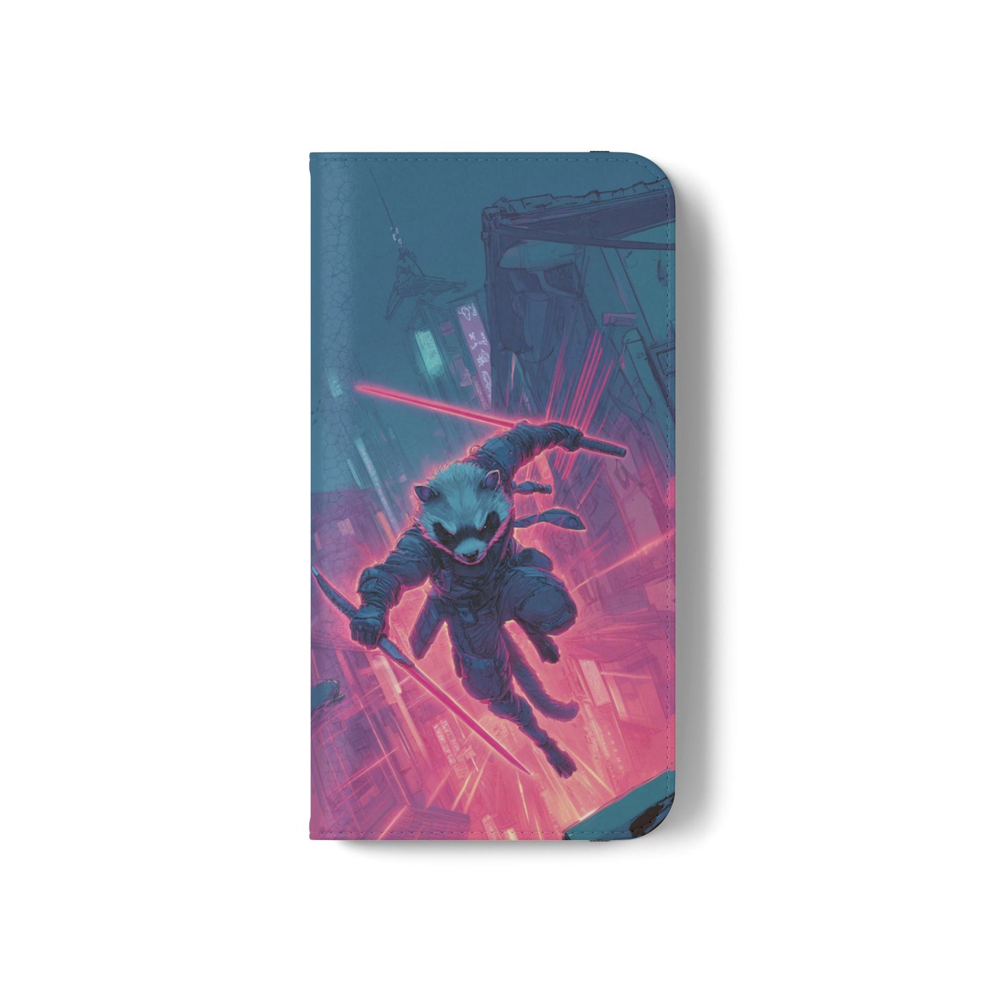 Cyberpunk Ferret - Wallet Flip Case
