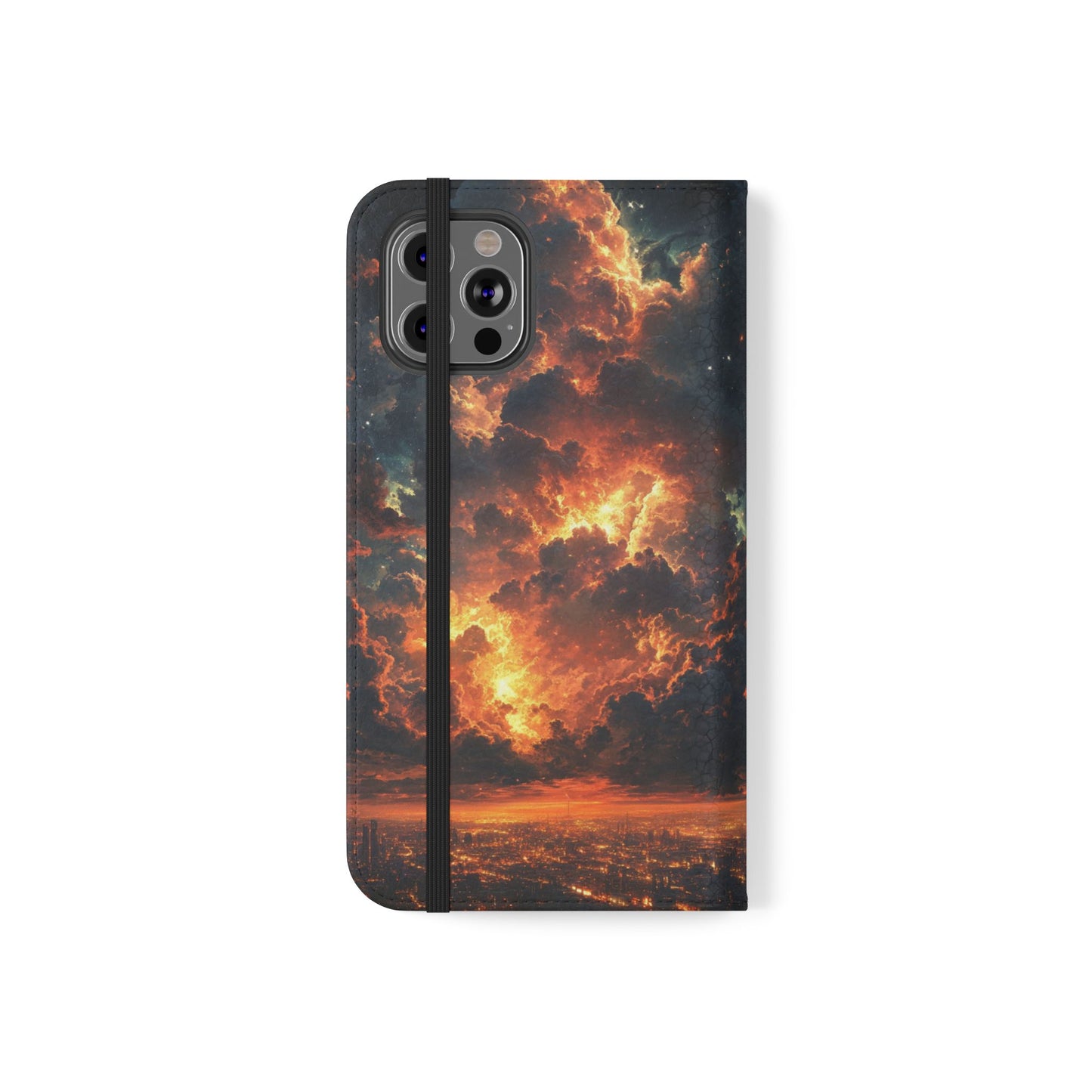 Cosmic Storm - Wallet Flip Case