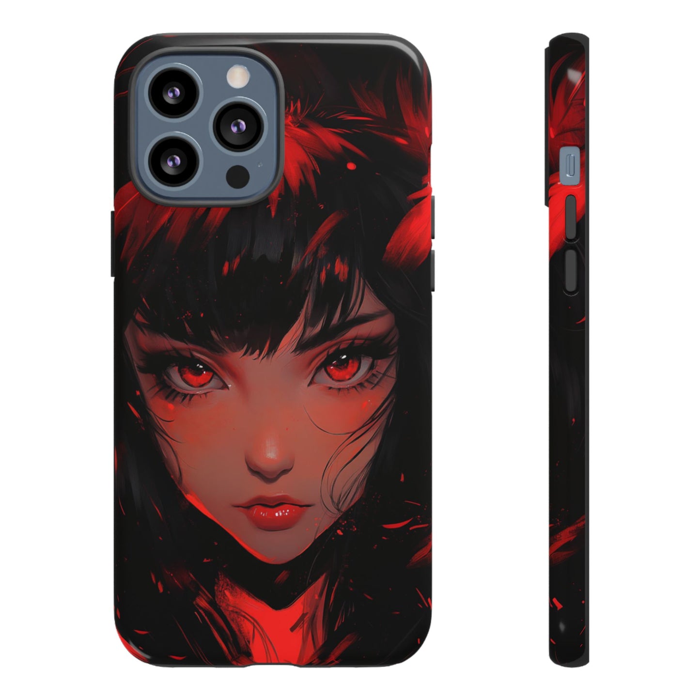Fiery Gaze Anime Phone Case – iPhone, Google Pixel, Samsung Galaxy