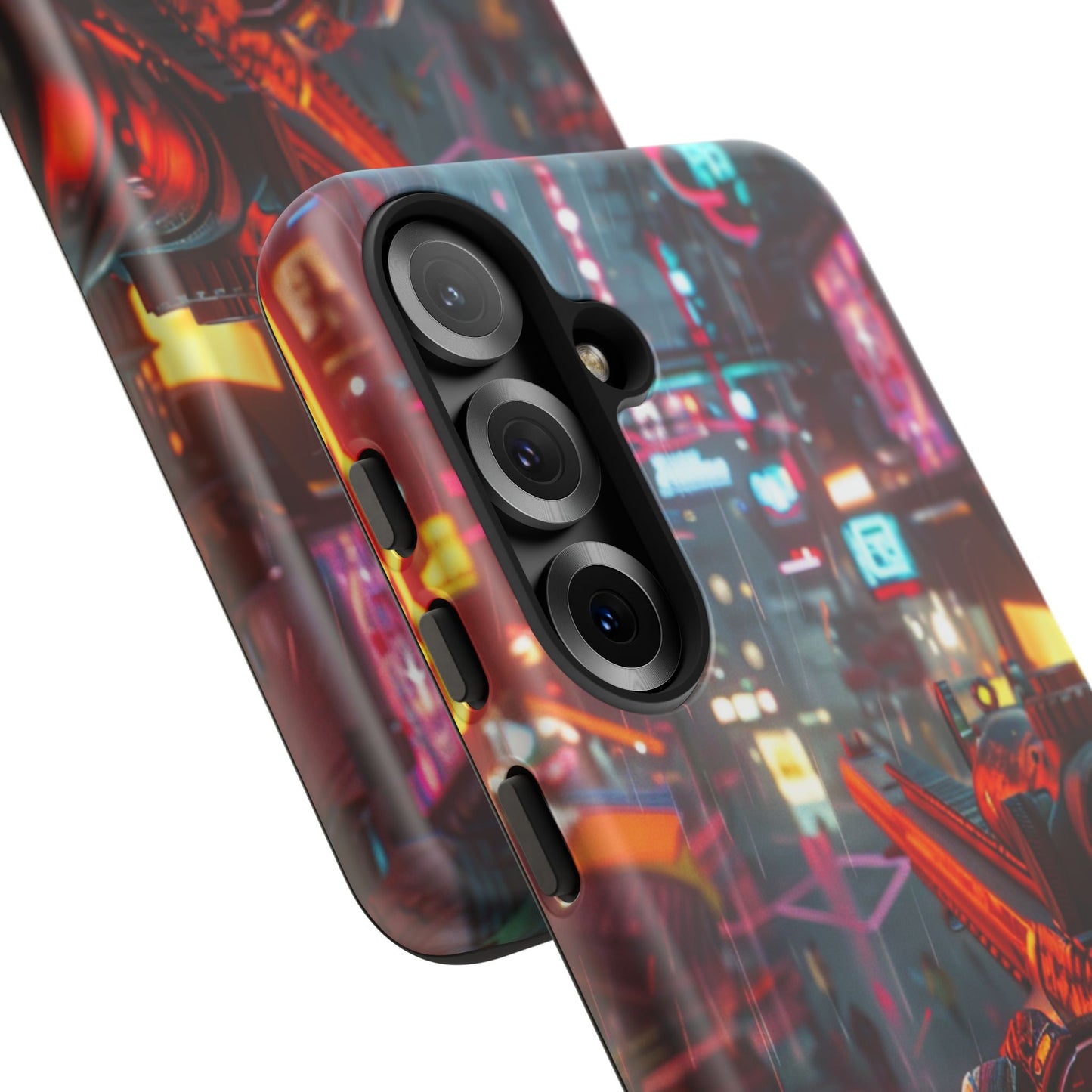 Neon Rain Sniper – Tough Samsung Galaxy Case