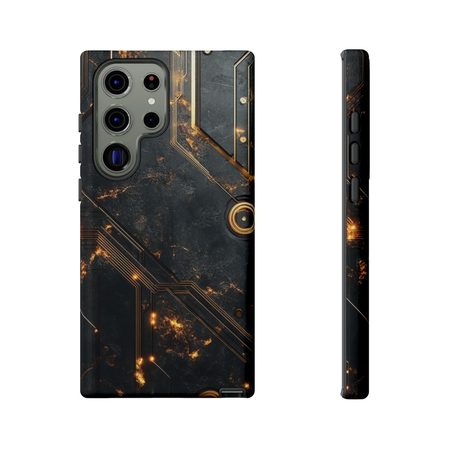 Obsidian Ember Circuit – Tough Samsung Galaxy Case