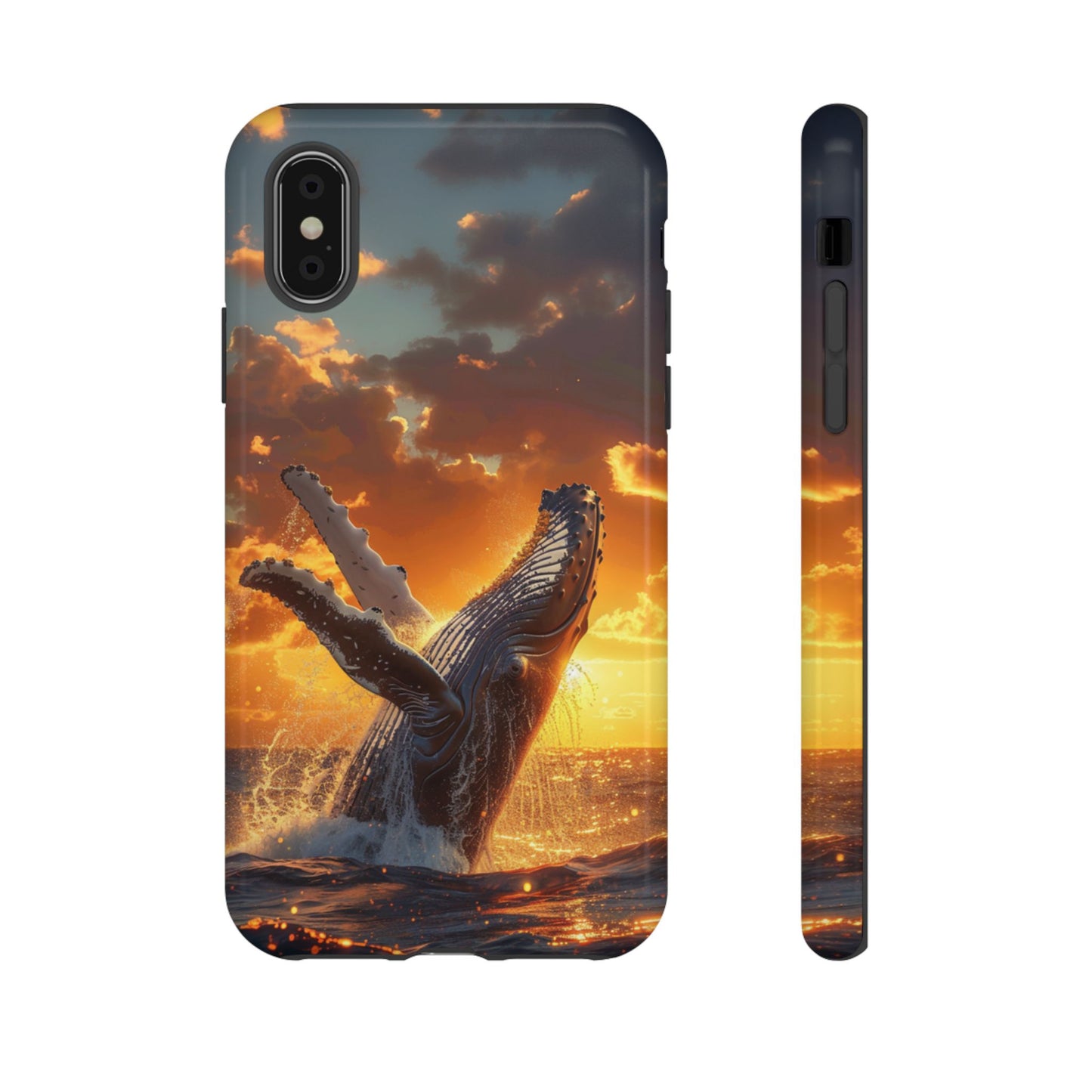 Sunset Breach Whale - Tough iPhone Case
