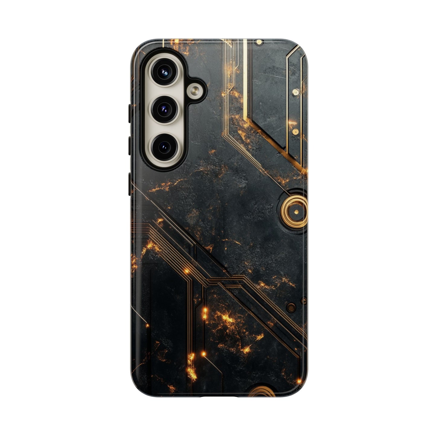 Obsidian Ember Circuit – Tough Samsung Galaxy Case