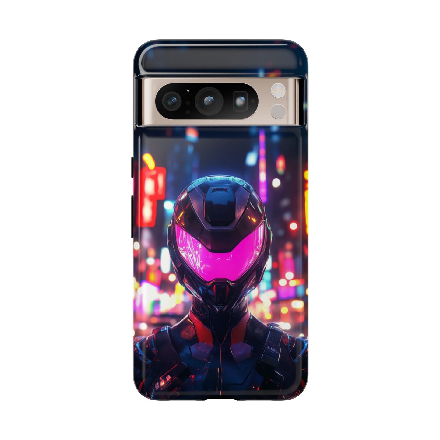 Neon Guardian Warrior – Tough Google Pixel Case