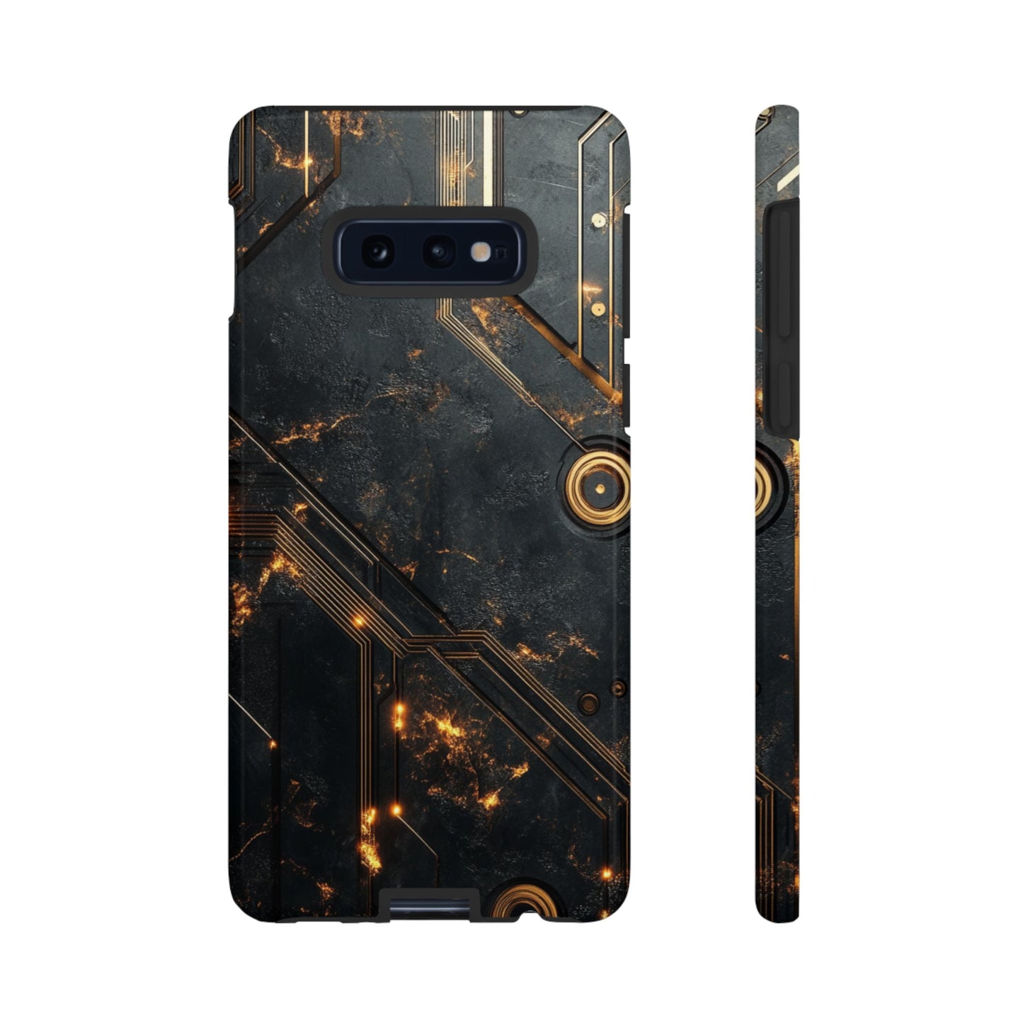 Obsidian Ember Circuit – Tough Samsung Galaxy Case