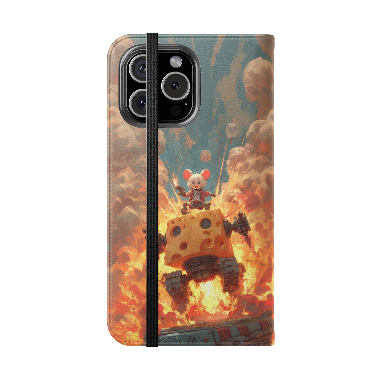Battle Tank Mouse - Wallet Flip Case