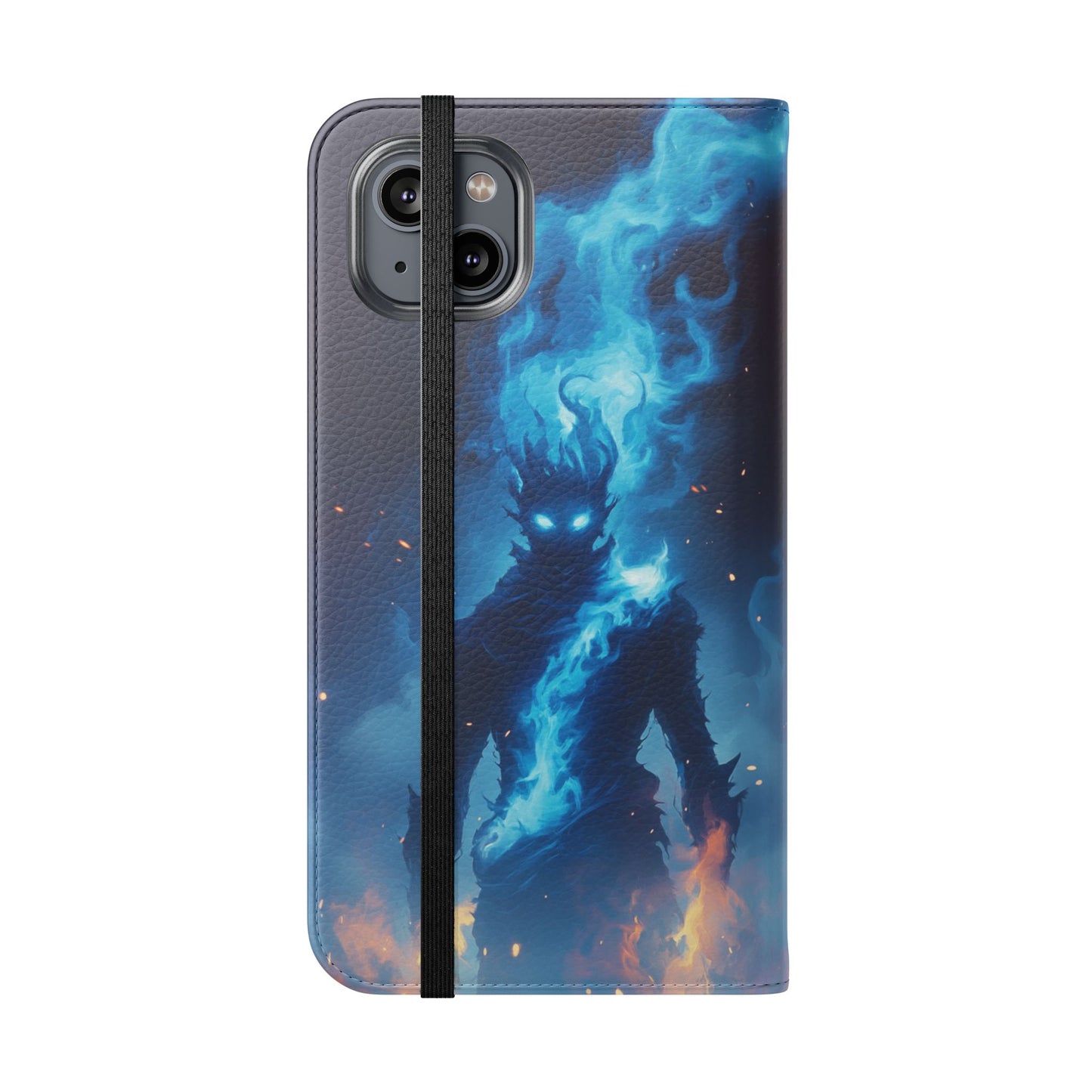 Blue Flame Spirit - Wallet Flip Case