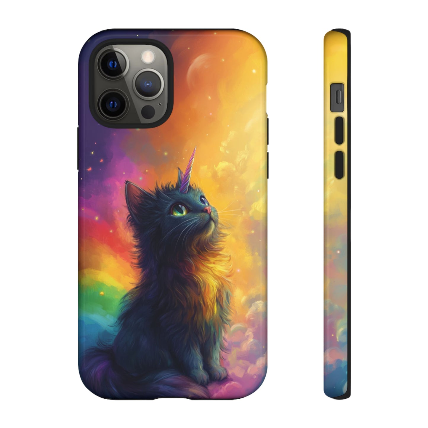 Rainbow Unicorn Cat Phone Case – iPhone, Google Pixel, Samsung Galaxy
